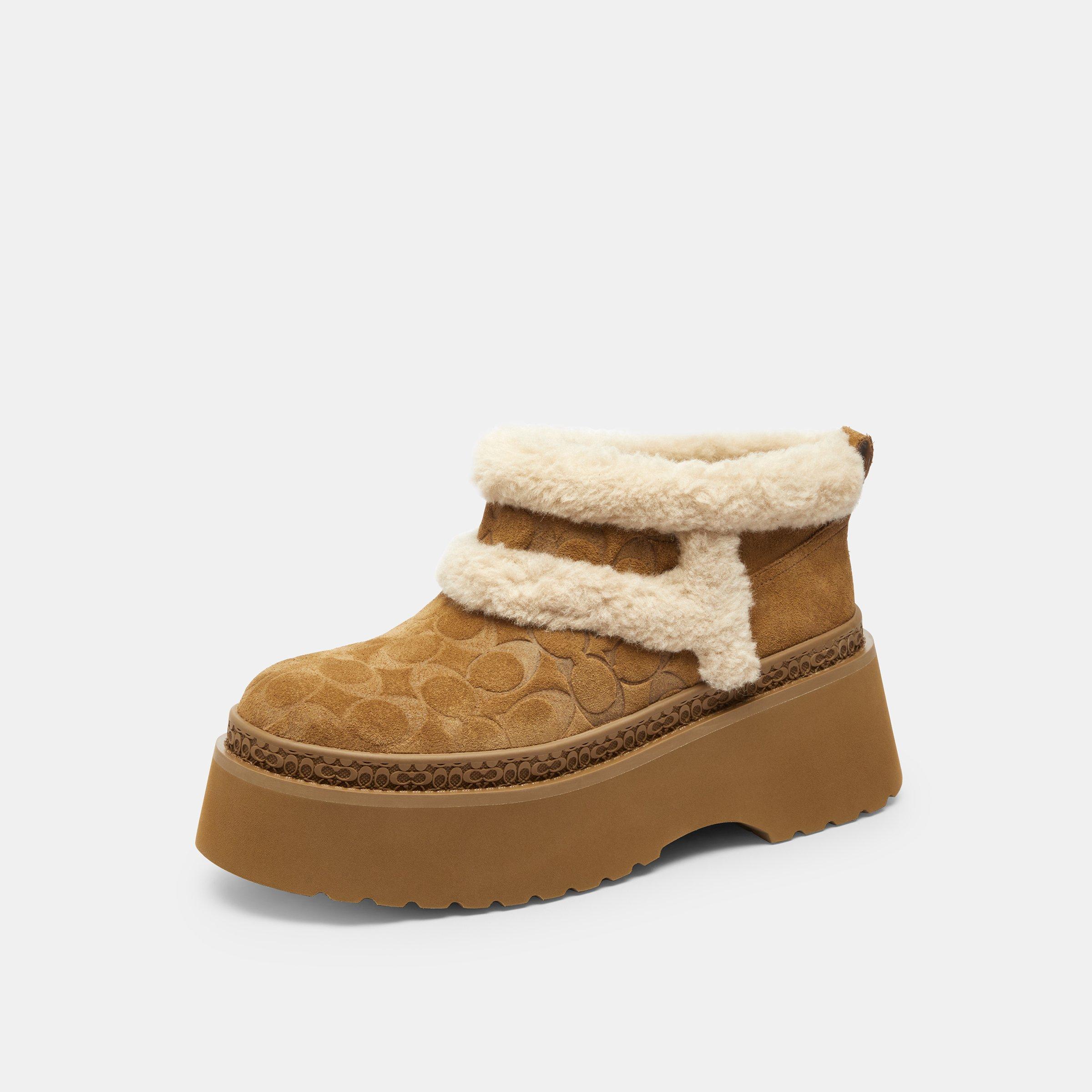 Tobacco - Coach - Women's Christina Flat Ankle Boots - 2