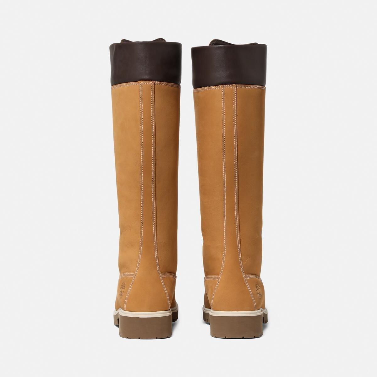 Wheat - Timberland - Women's Premium 14-Inch Lace-Up Knee High Boots - 6