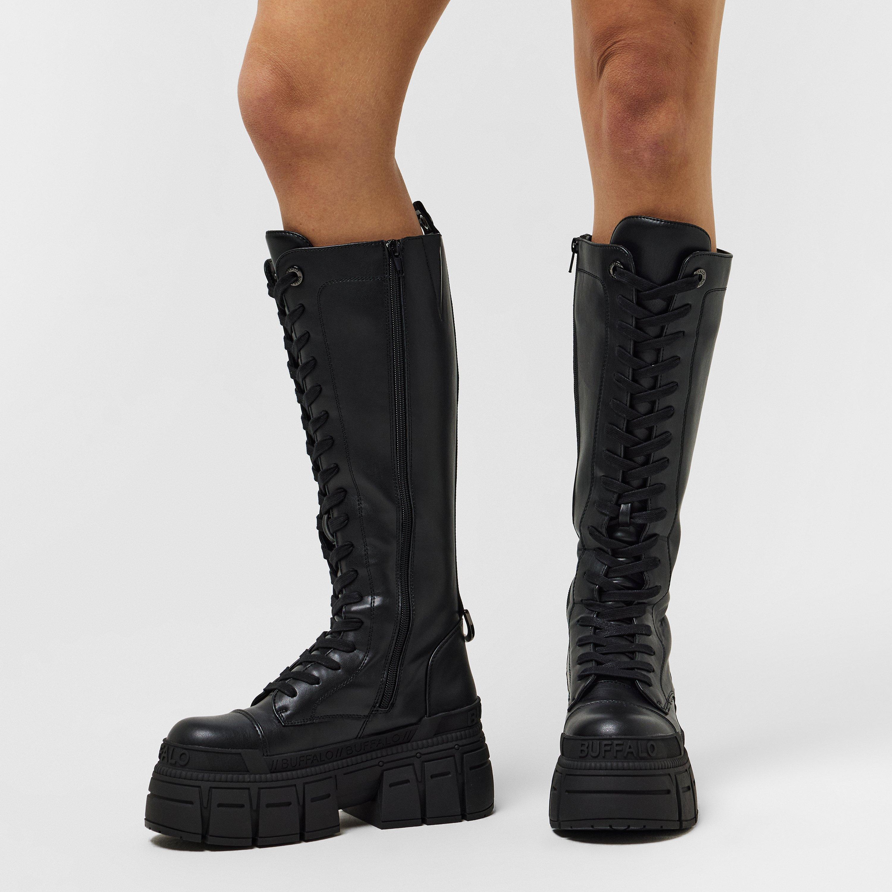 Black - Buffalo - Buffalo Lace Up HI Ld53 - 3