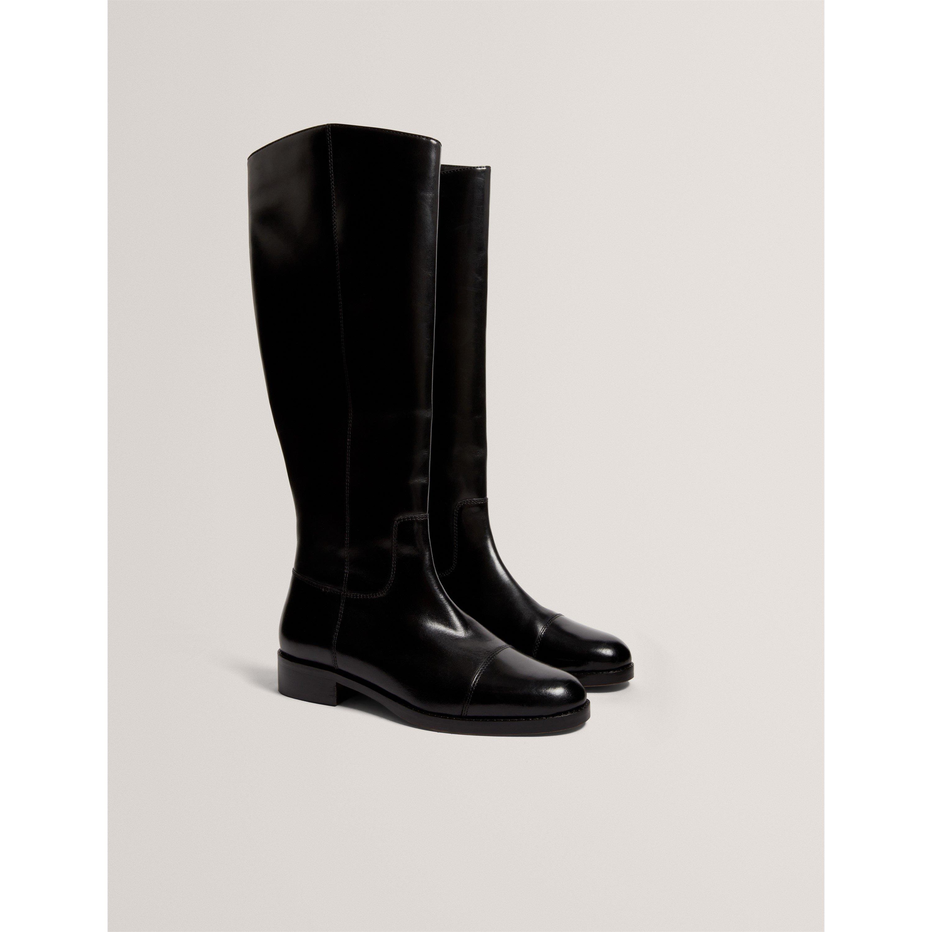 Black - Ted Baker - Ted Flat Riding Boot Ld64 - 4