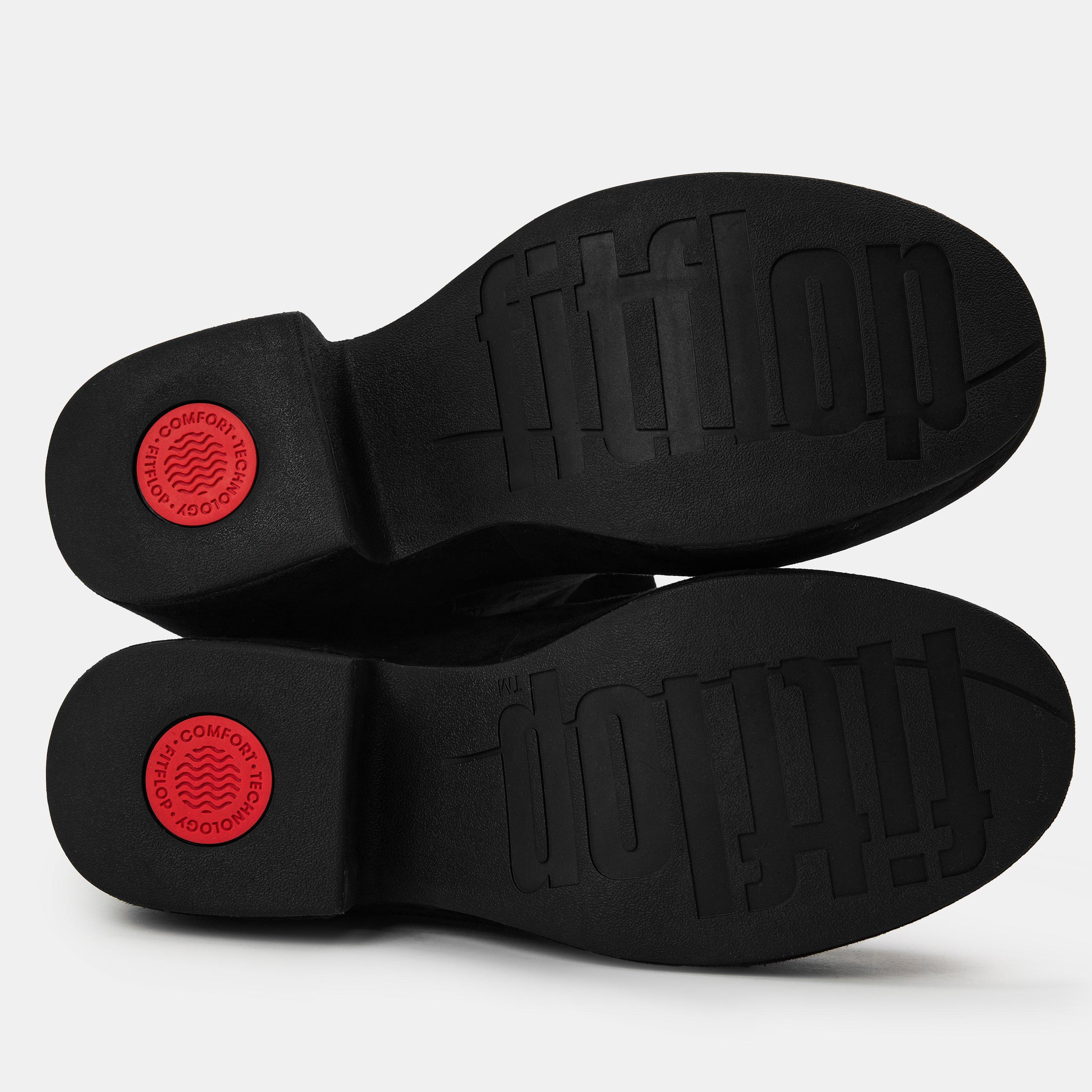 All Black - Fitflop - Women's Slouch Ankle Heeled Boots - 4