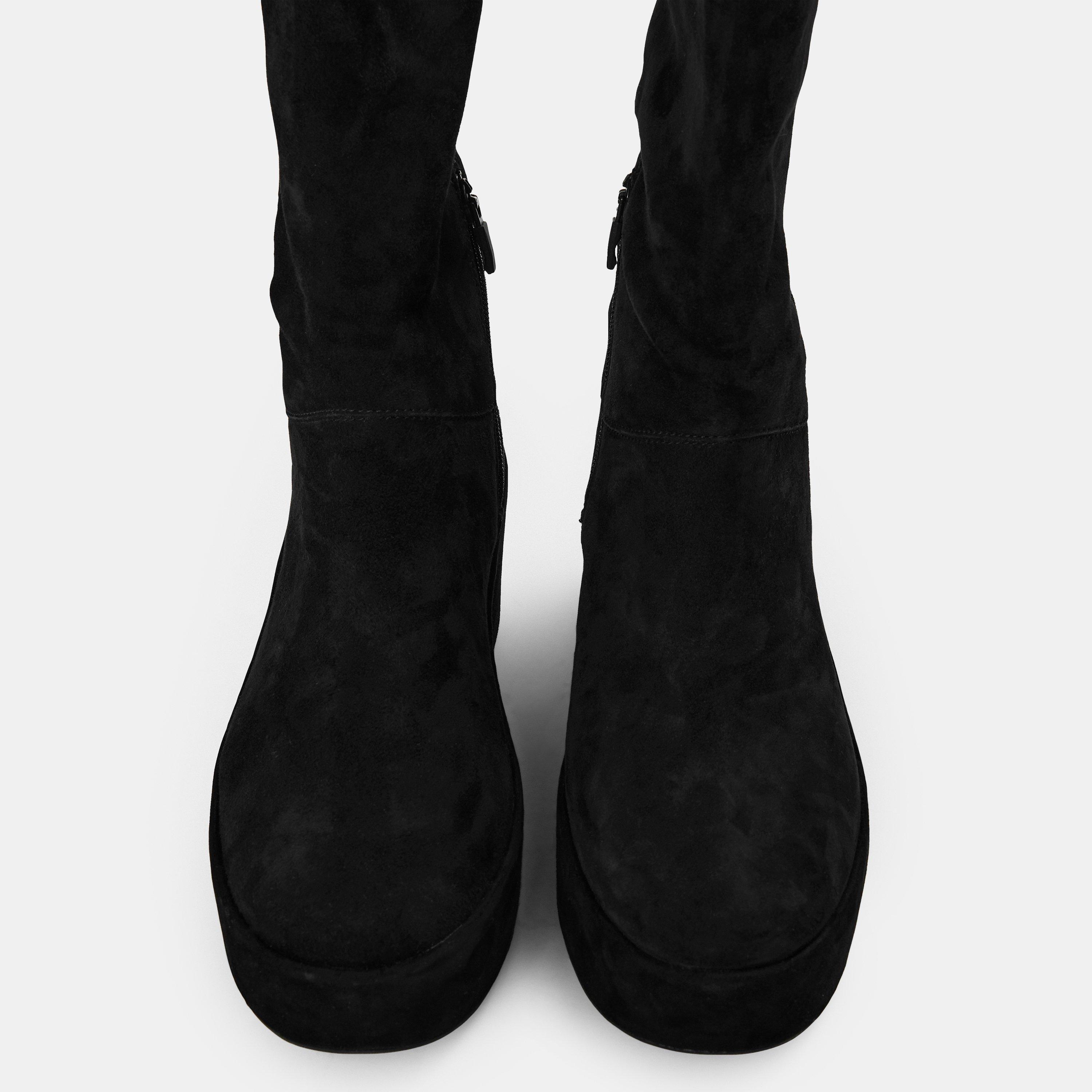 All Black - Fitflop - Women's Slouch Ankle Heeled Boots - 5