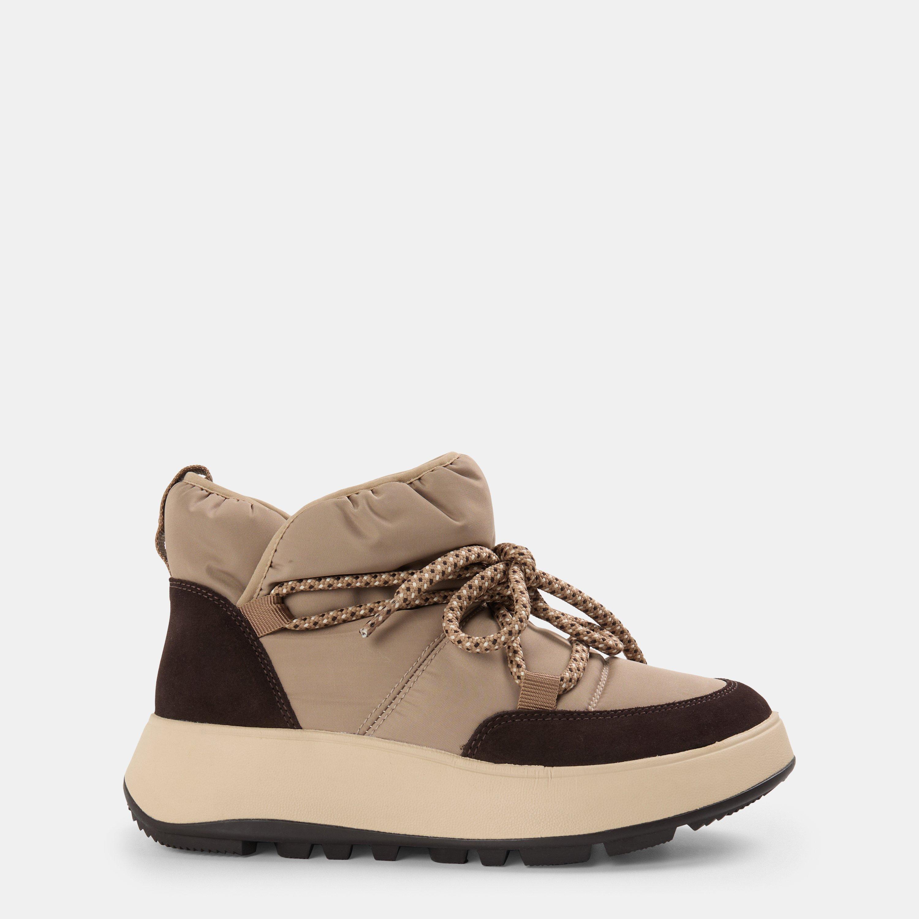 Taupe - FitFlop - Women's Mesh Breathable Flat Ankle Boots - 1