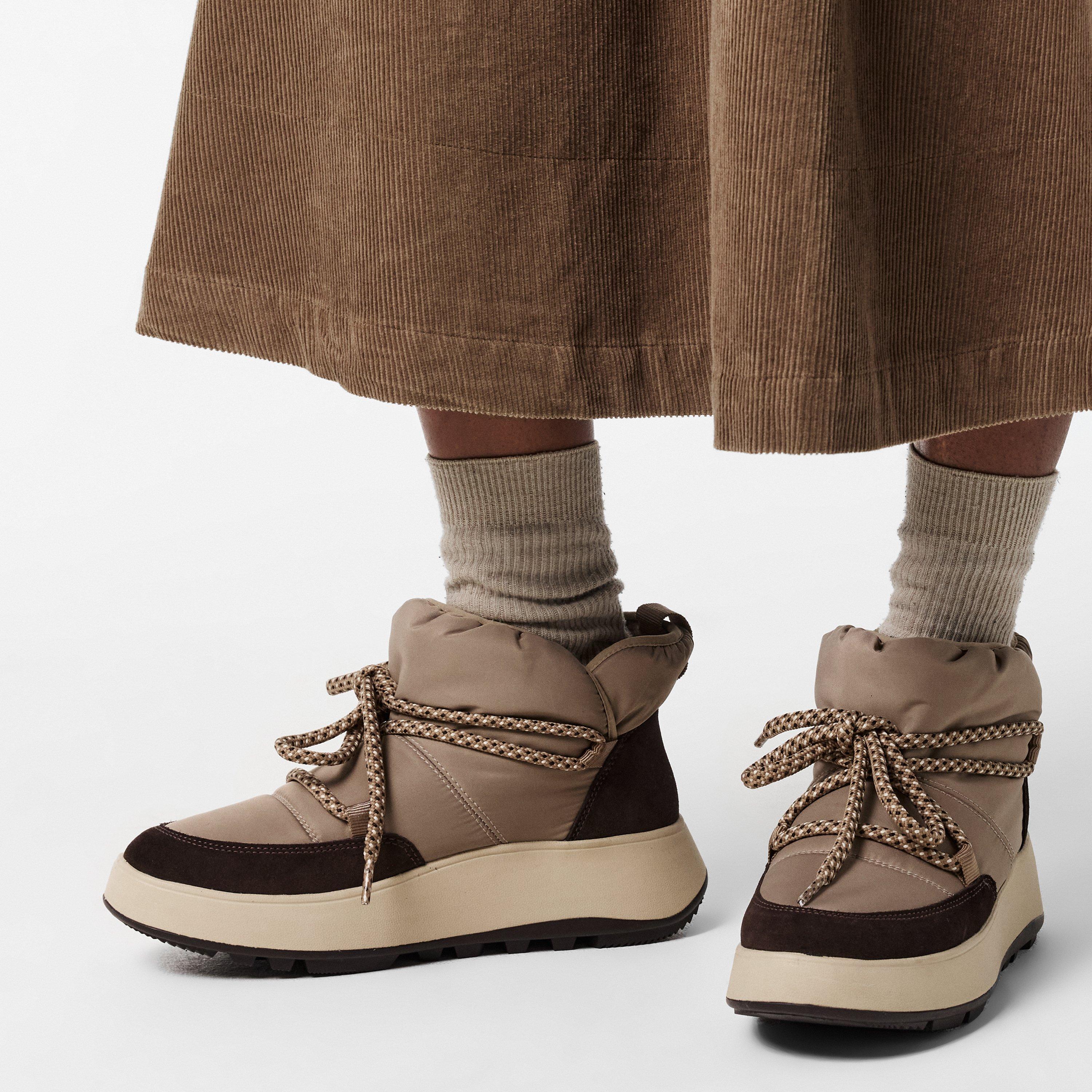 Taupe - Fitflop - Women's Mesh Flat Ankle Boots - 3