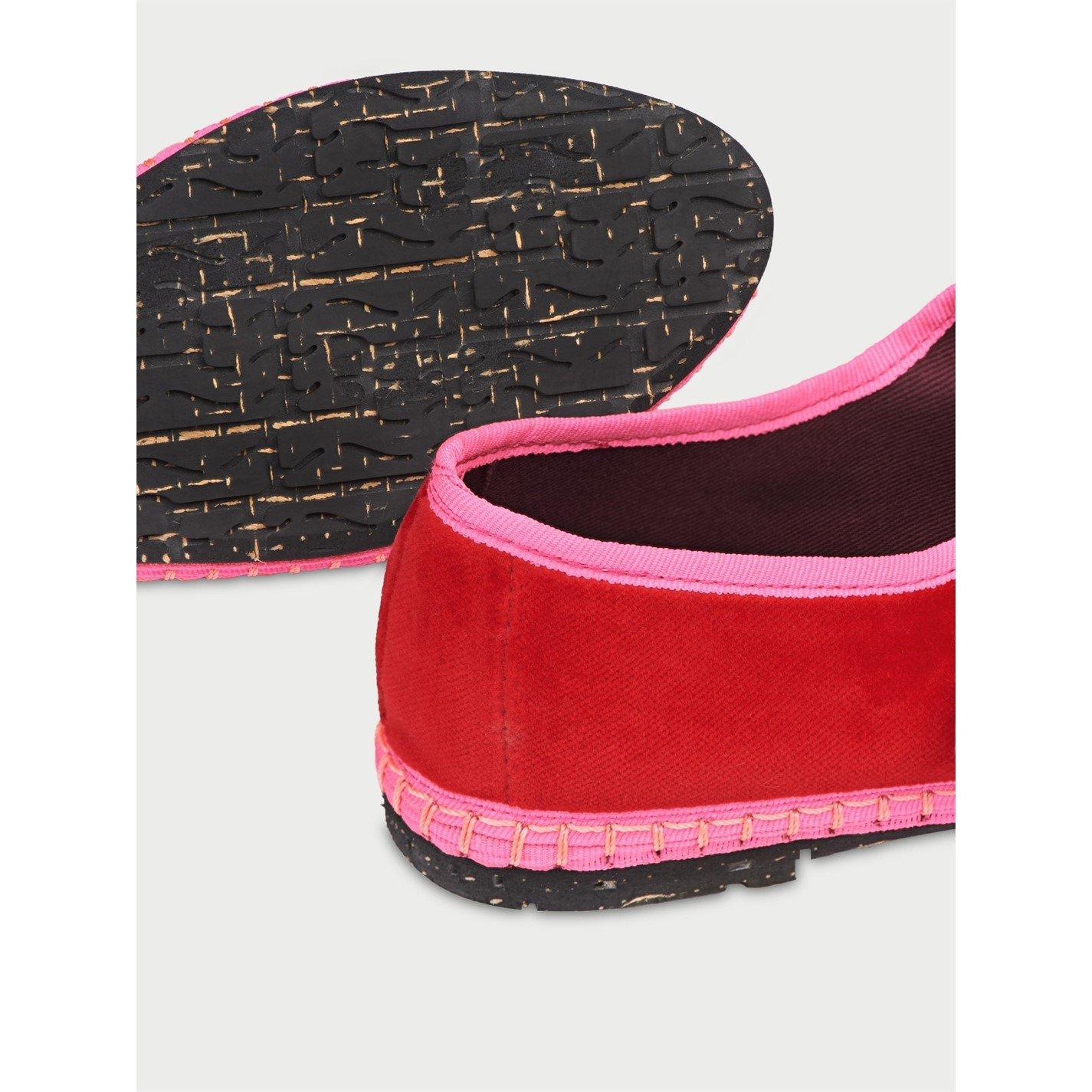 Red/Pink - Flabelus - Aurelie Velvet Mary Jane - 3
