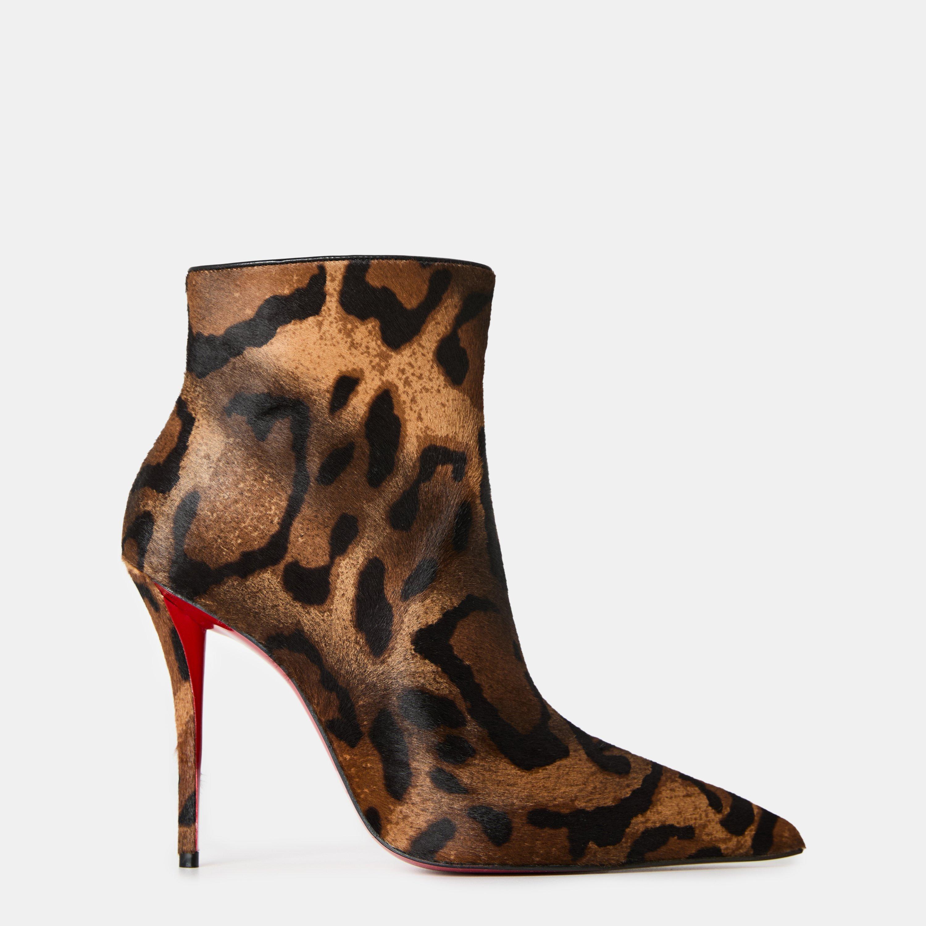 Pony Brown - Christian Louboutin - Women's Ankle Heeled Boots - 1