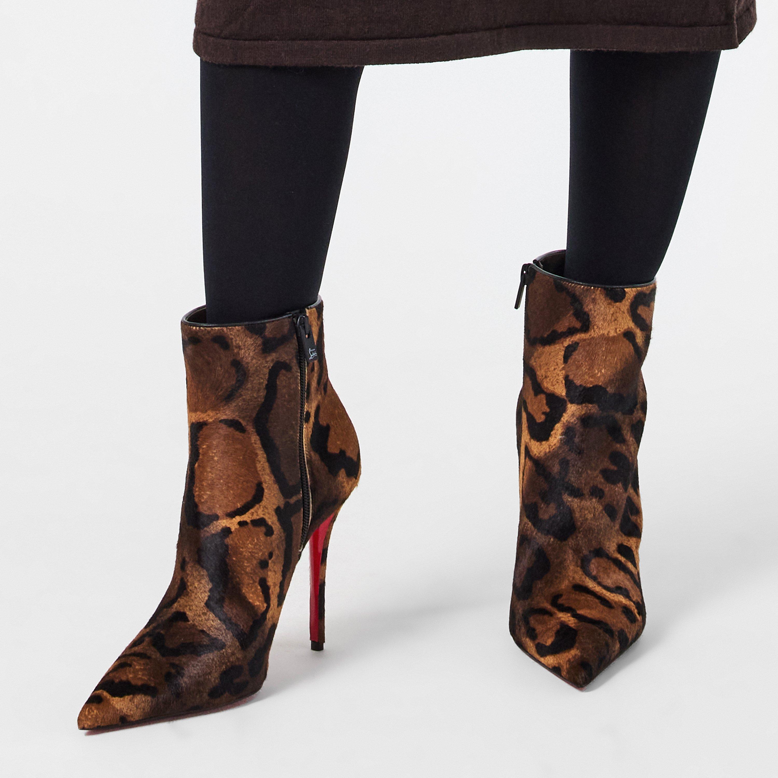 Pony Brown - Christian Louboutin - Women's Ankle Heeled Boots - 3