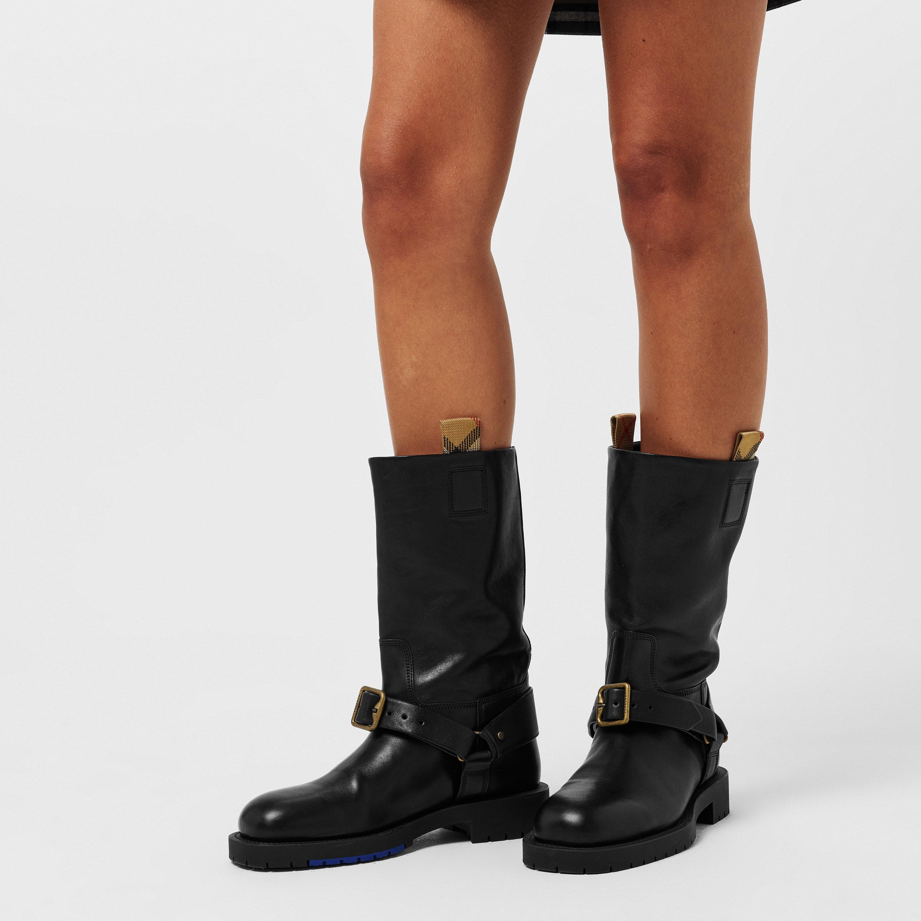 Black - Burberry - Women's Knee High Boots - 3