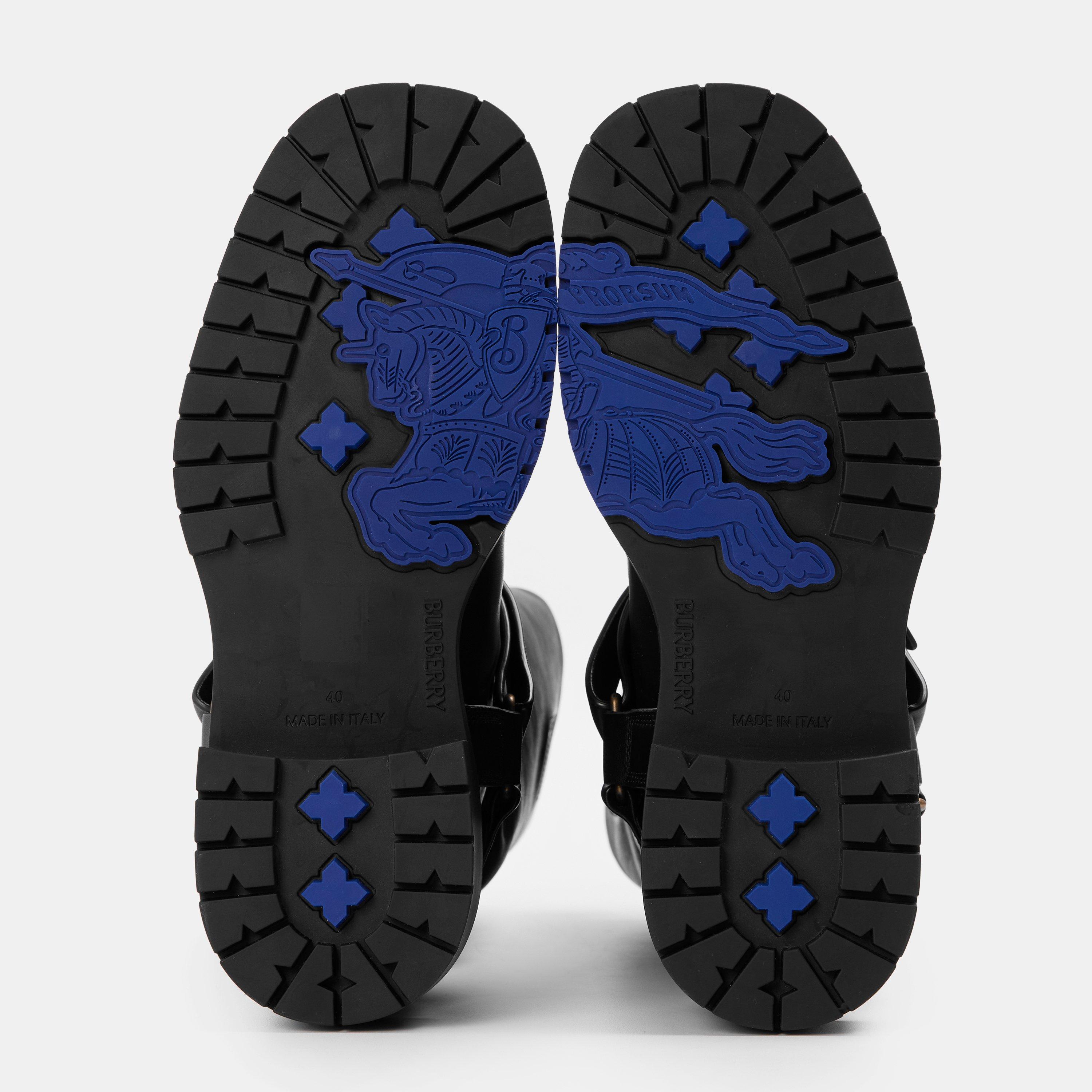 Black - Burberry - Women's Knee High Boots - 4