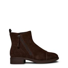Skechers Angled Side Zip Boot W Memory Foam Heeled Boots Womens