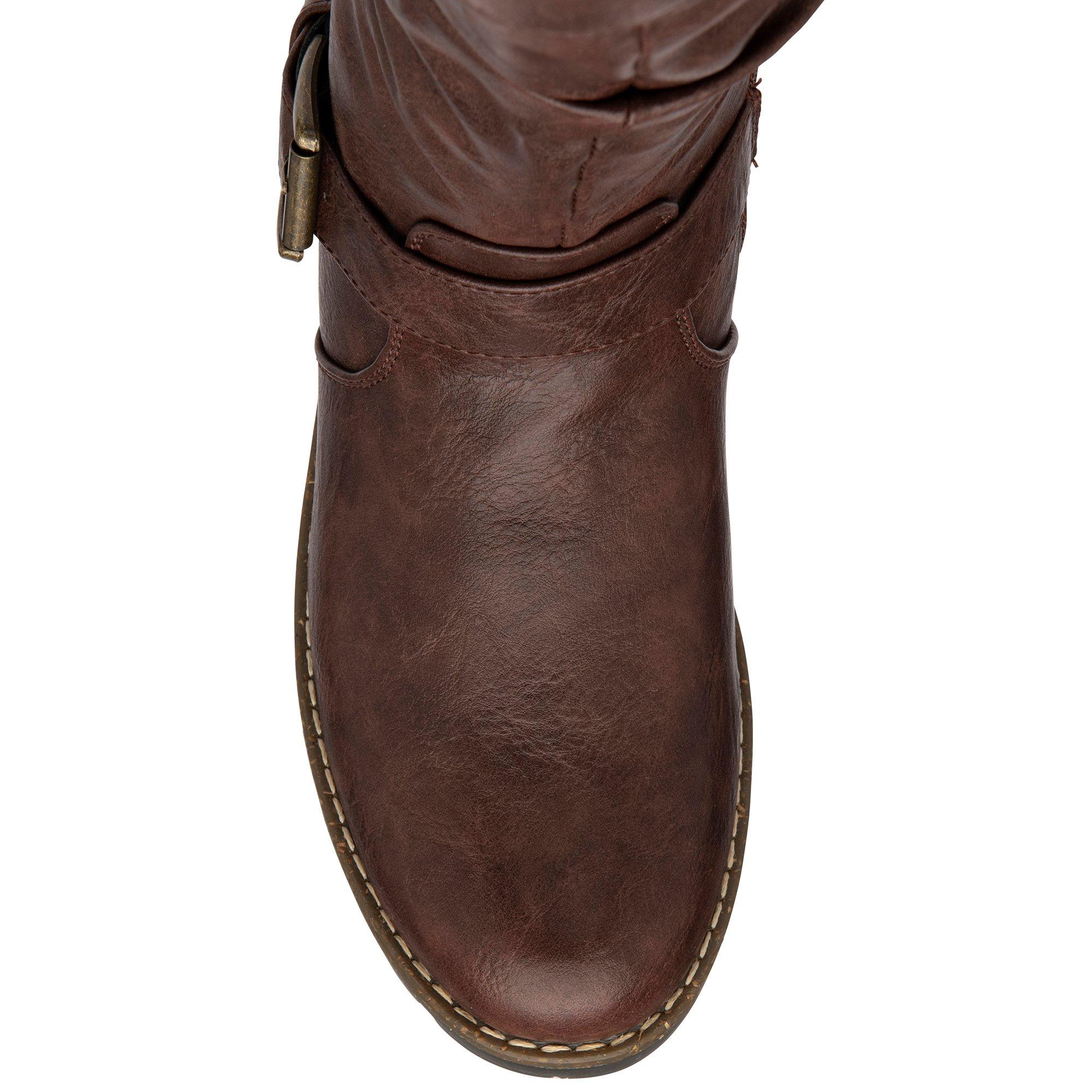 Brown - Lotus Shoes - Lotus Juniper Black Knee High Boots - 4