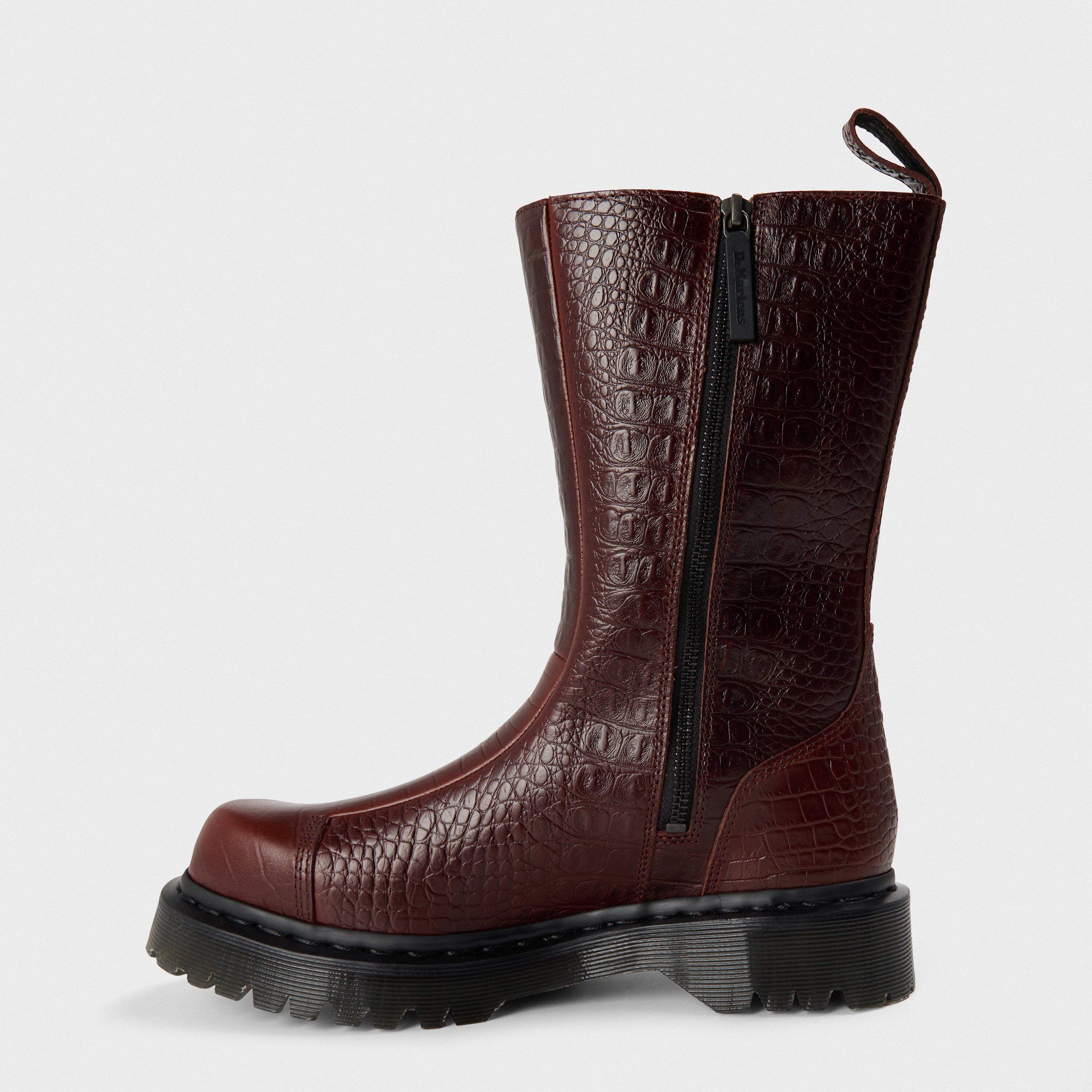 Mocha Croc - Dr Martens - Regena Croc Emboss Boots - 2