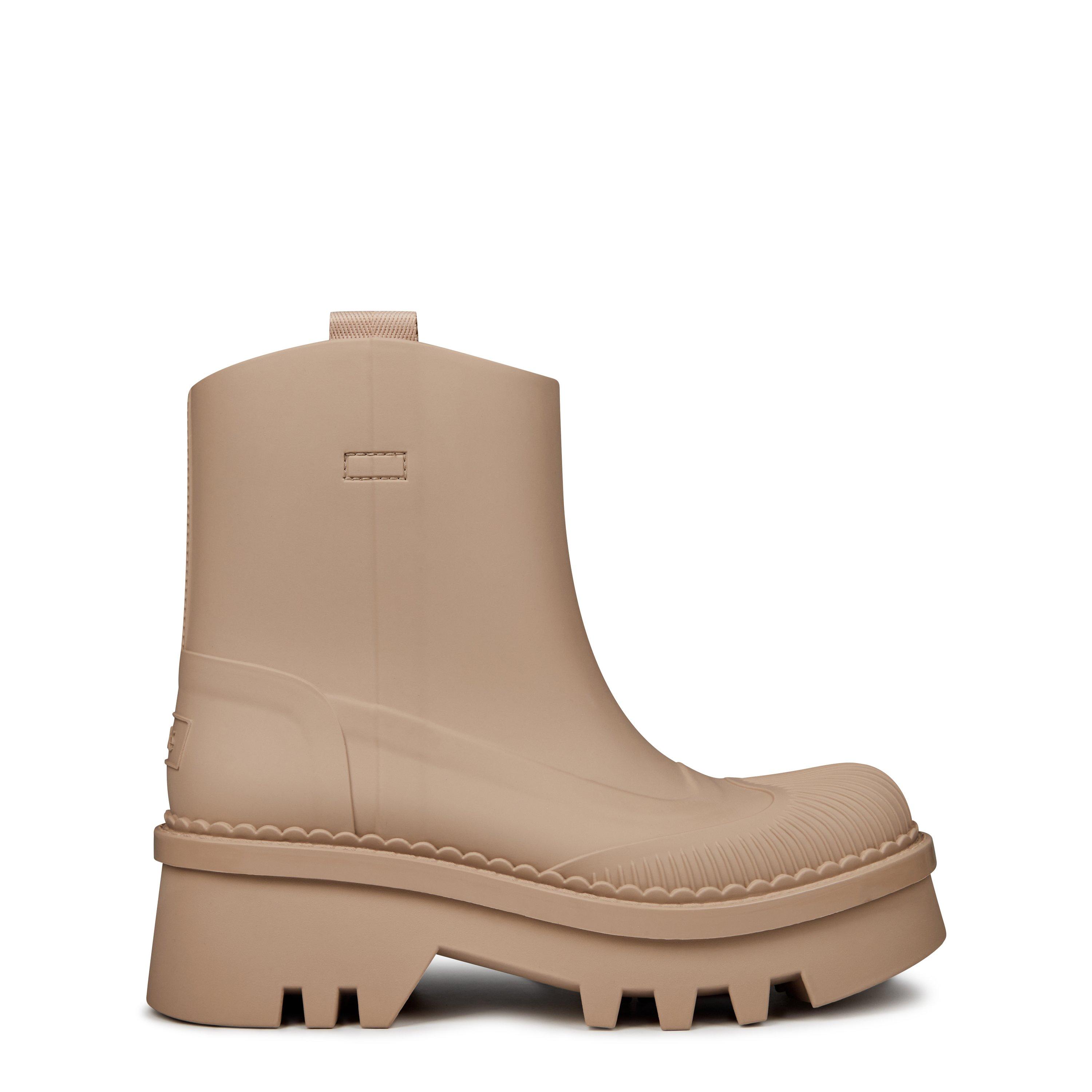 Beige Rose - Chloe - Women's Raina Flat Ankle Boots - 1