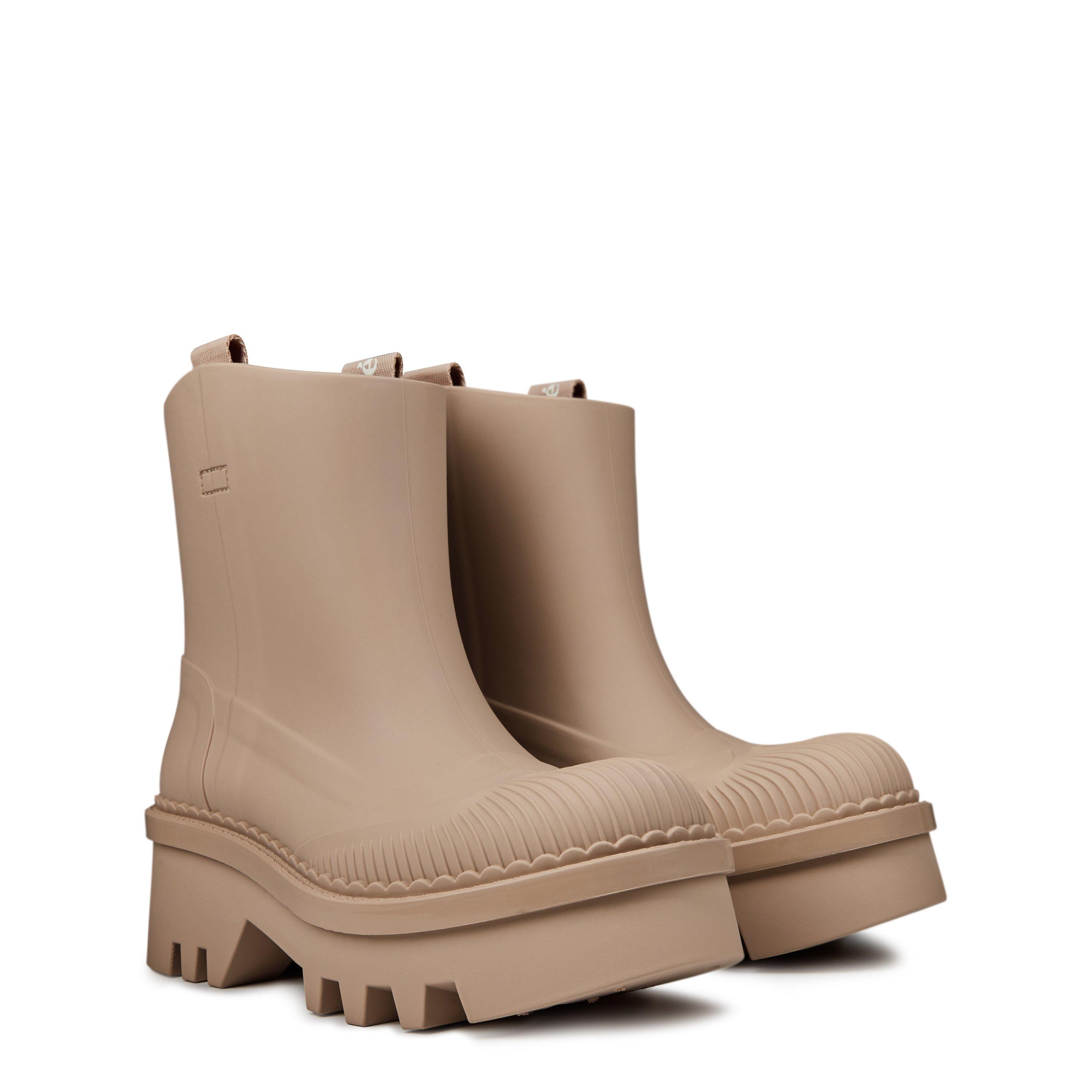 Beige Rose - Chloe - Women's Raina Flat Ankle Boots - 3