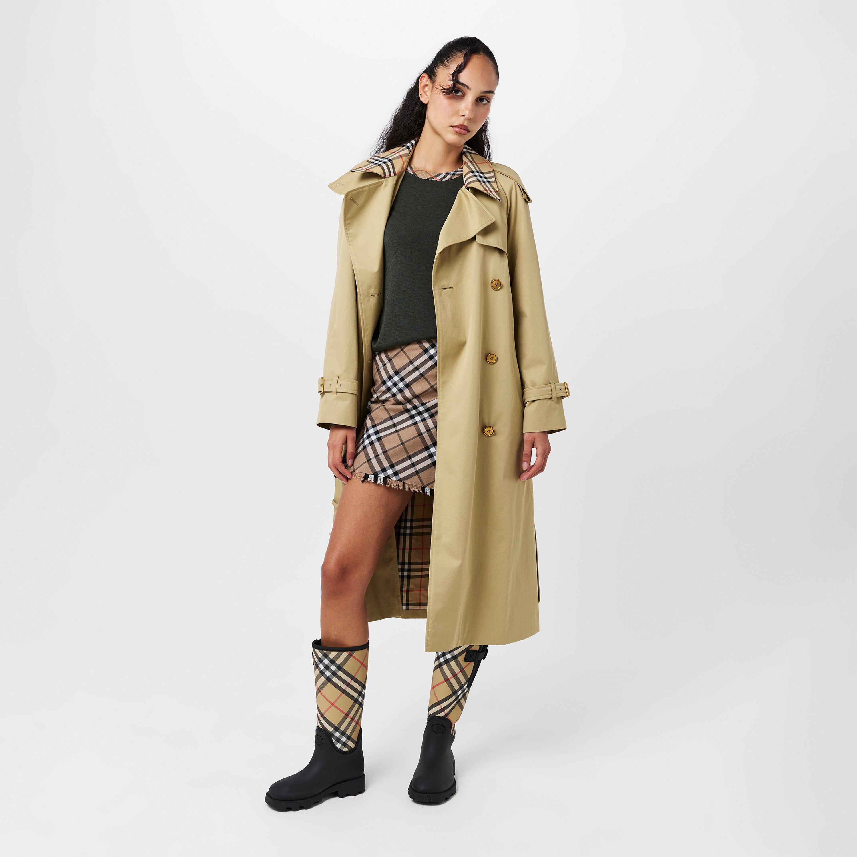 Black Check - Burberry - Women's Knee High Boots - 6