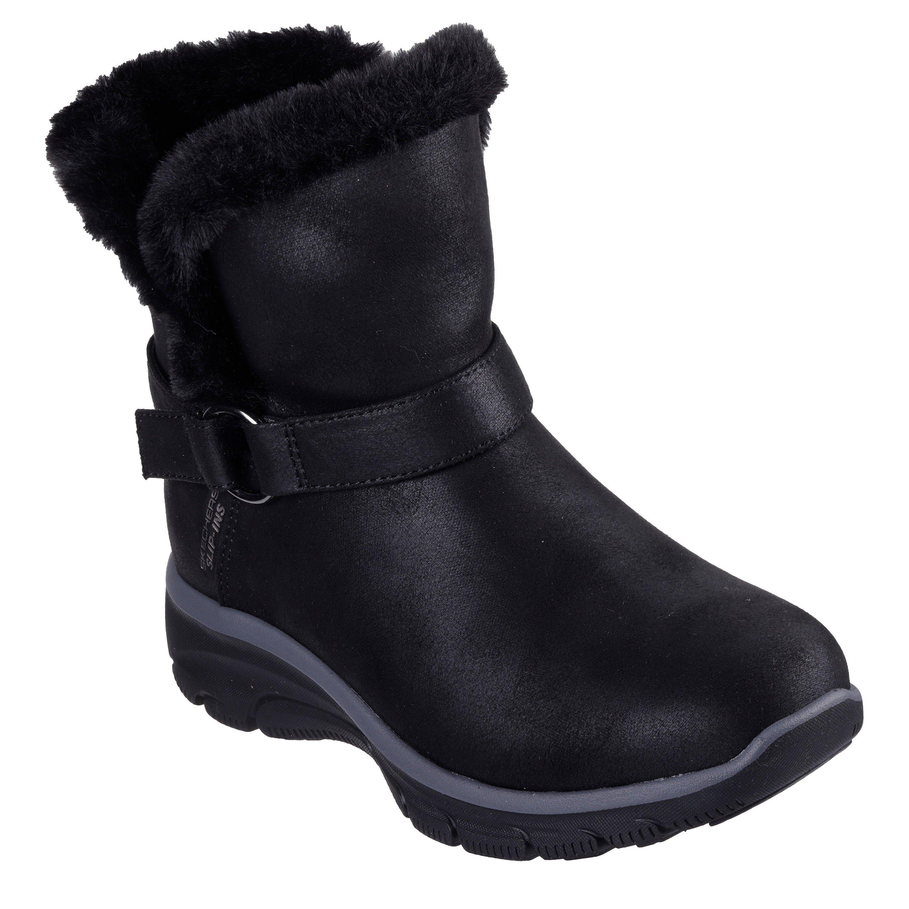 Black - Skechers - Women's Sketchers Easy Going Dreamers Move Ankle Snug Boots - 3