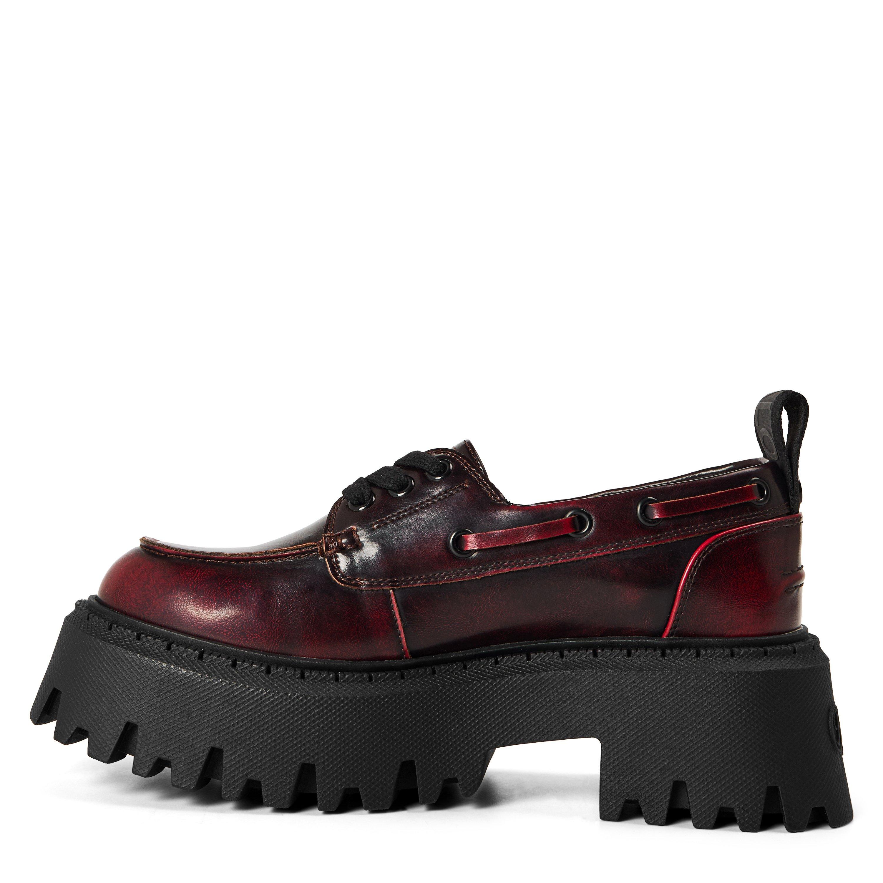Black Red - Buffalo - Women's Aspen Boat Shoes - 2