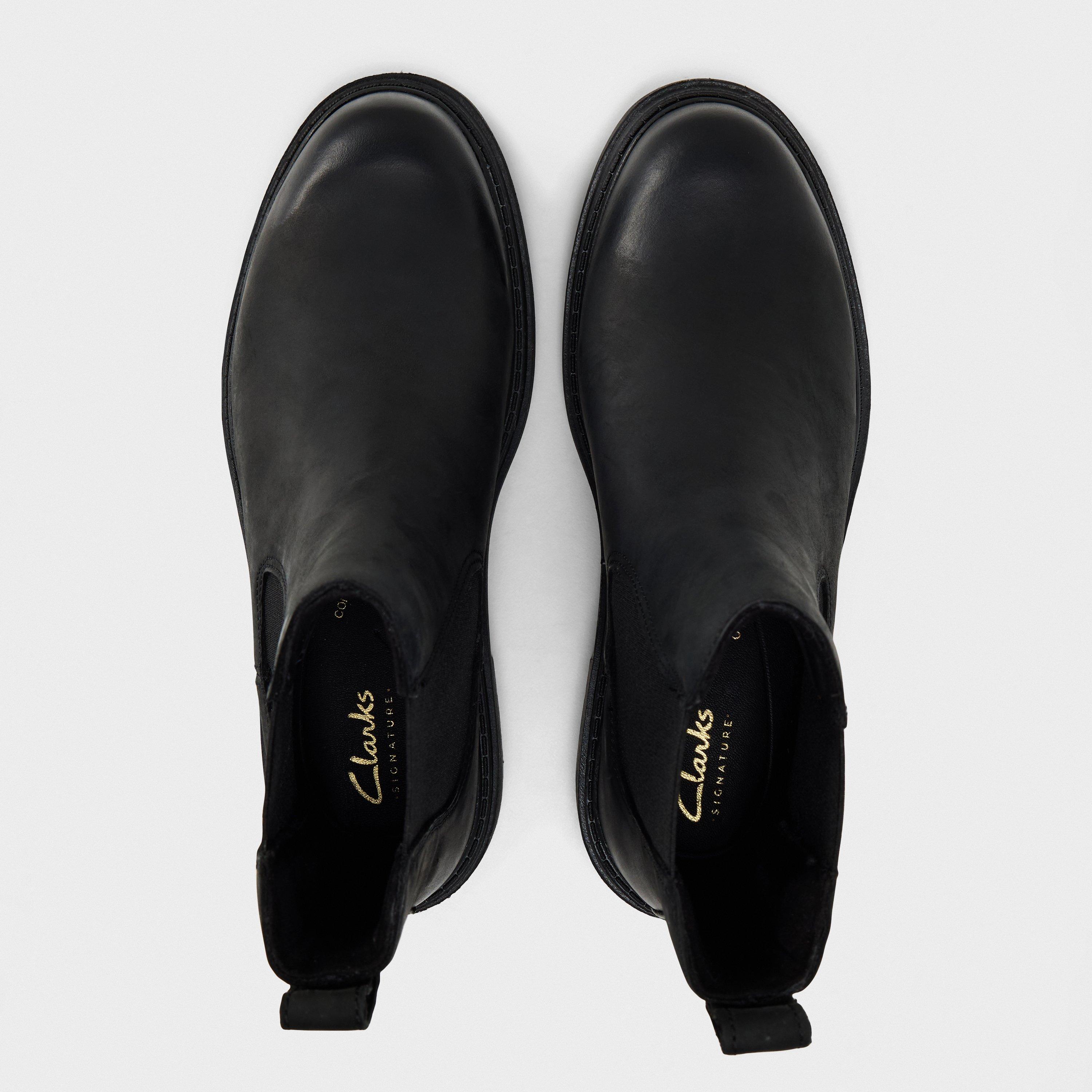 Black Leather - Clarks - Women's Orinoco3 Chelsea Boots - 4