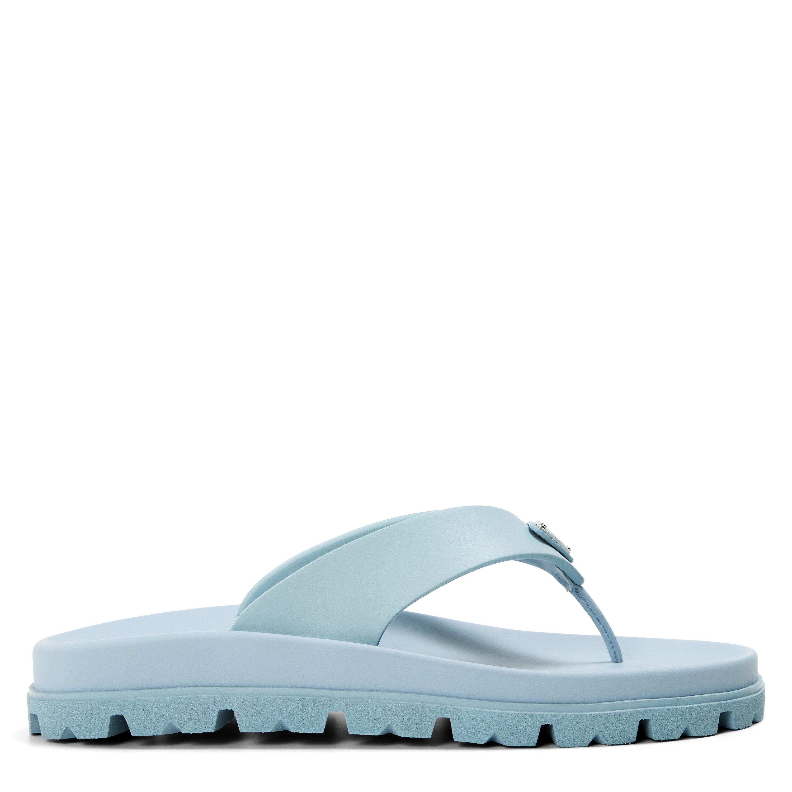 Prada Soft Cage Vinyl Thong Sandals