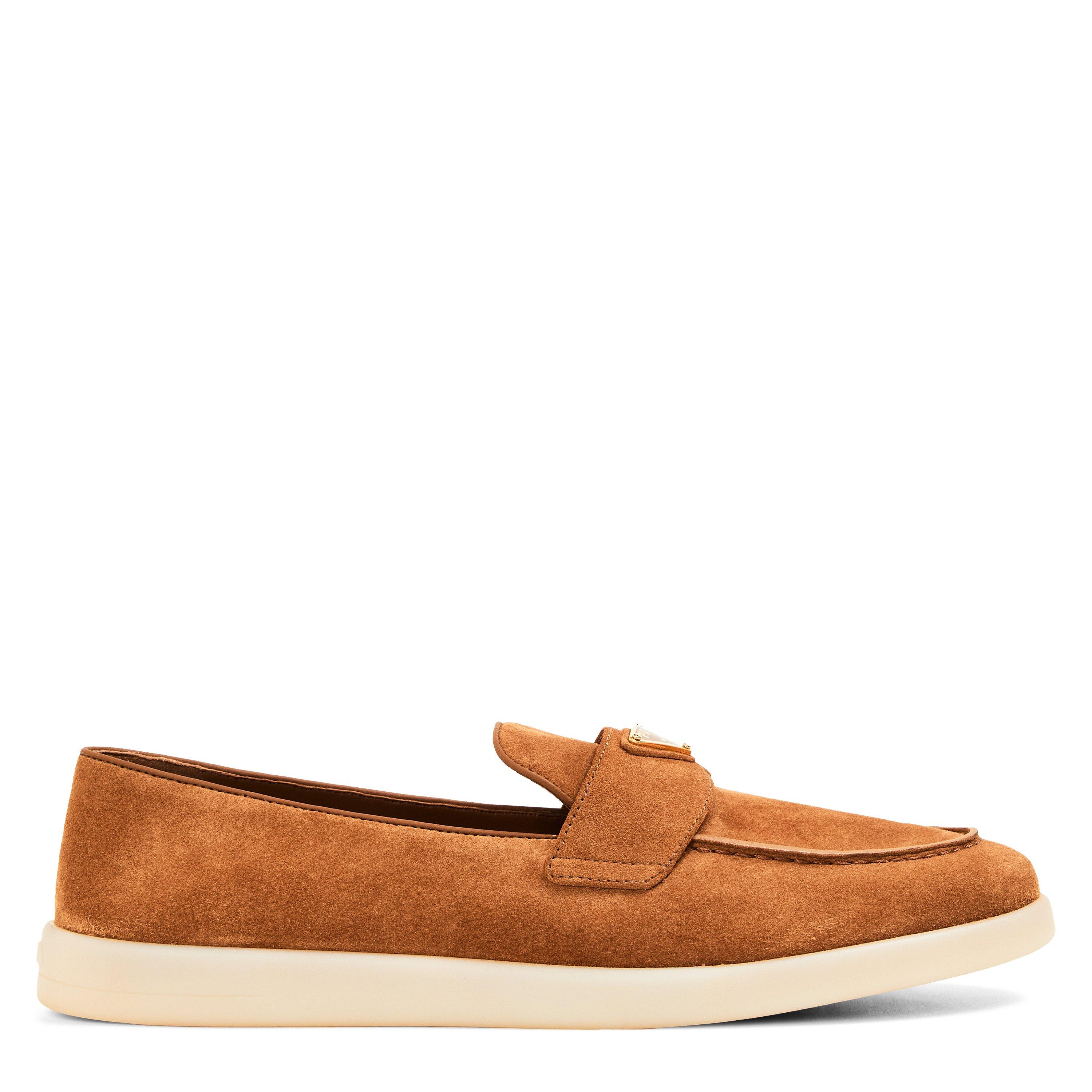 Prada Suede Leather Loafers | Flannels