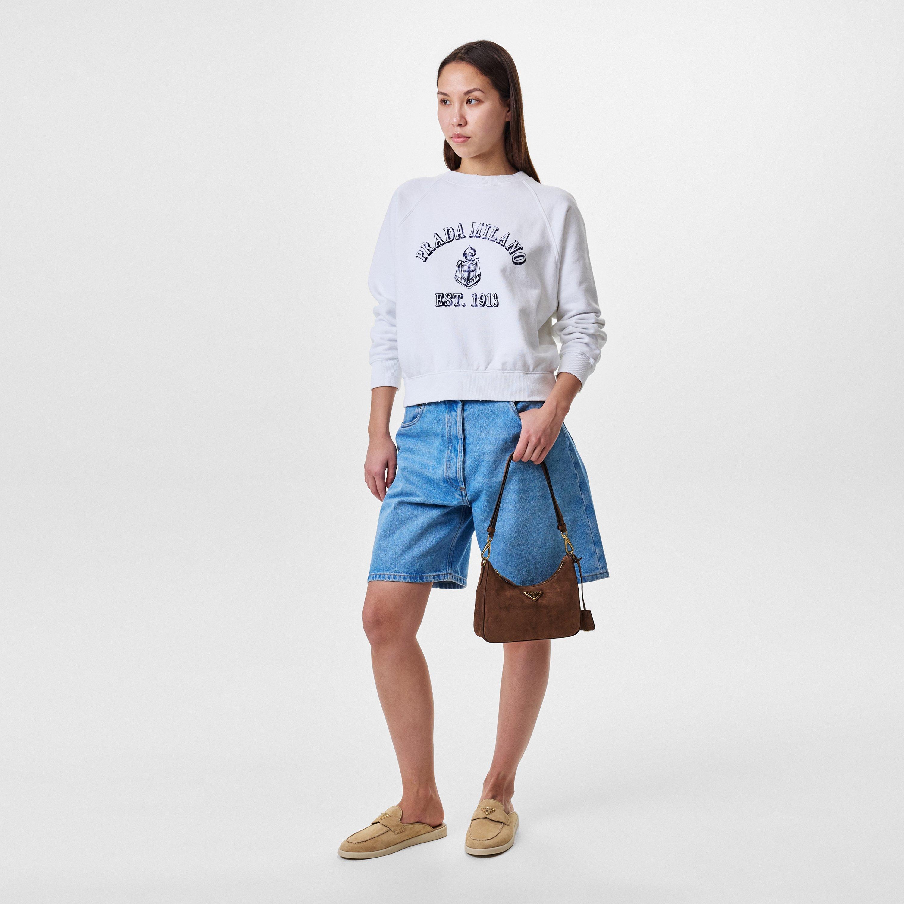 Ecru - Prada - Suede Sabots - 5