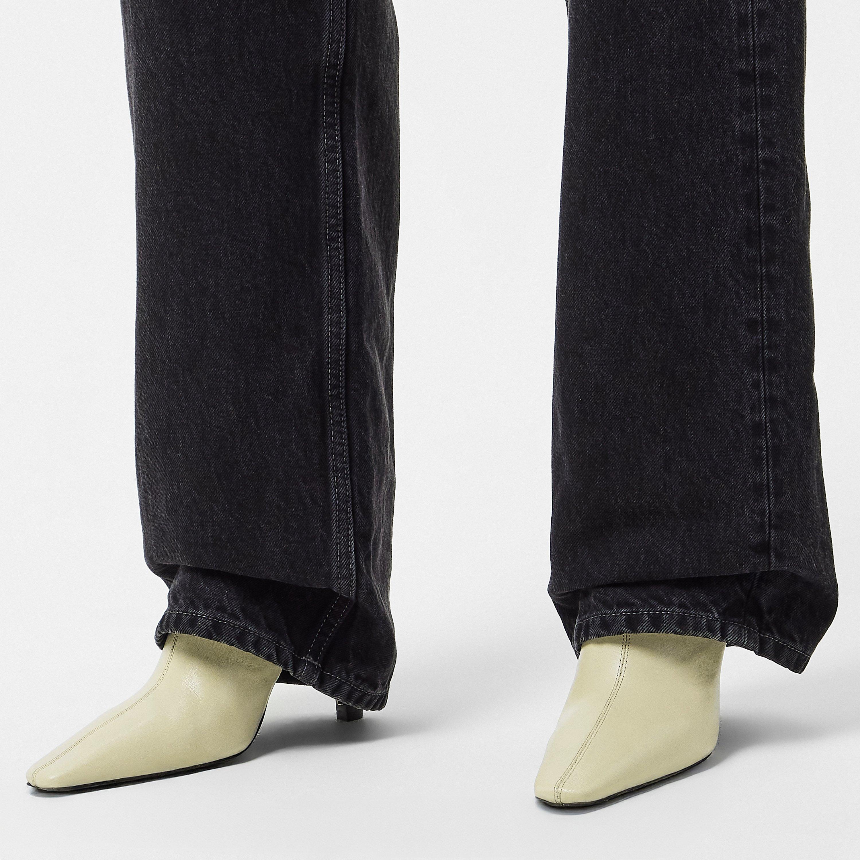 Stonish Beige - Saint Laurent - Women's Heeled Ankle Boots - 3