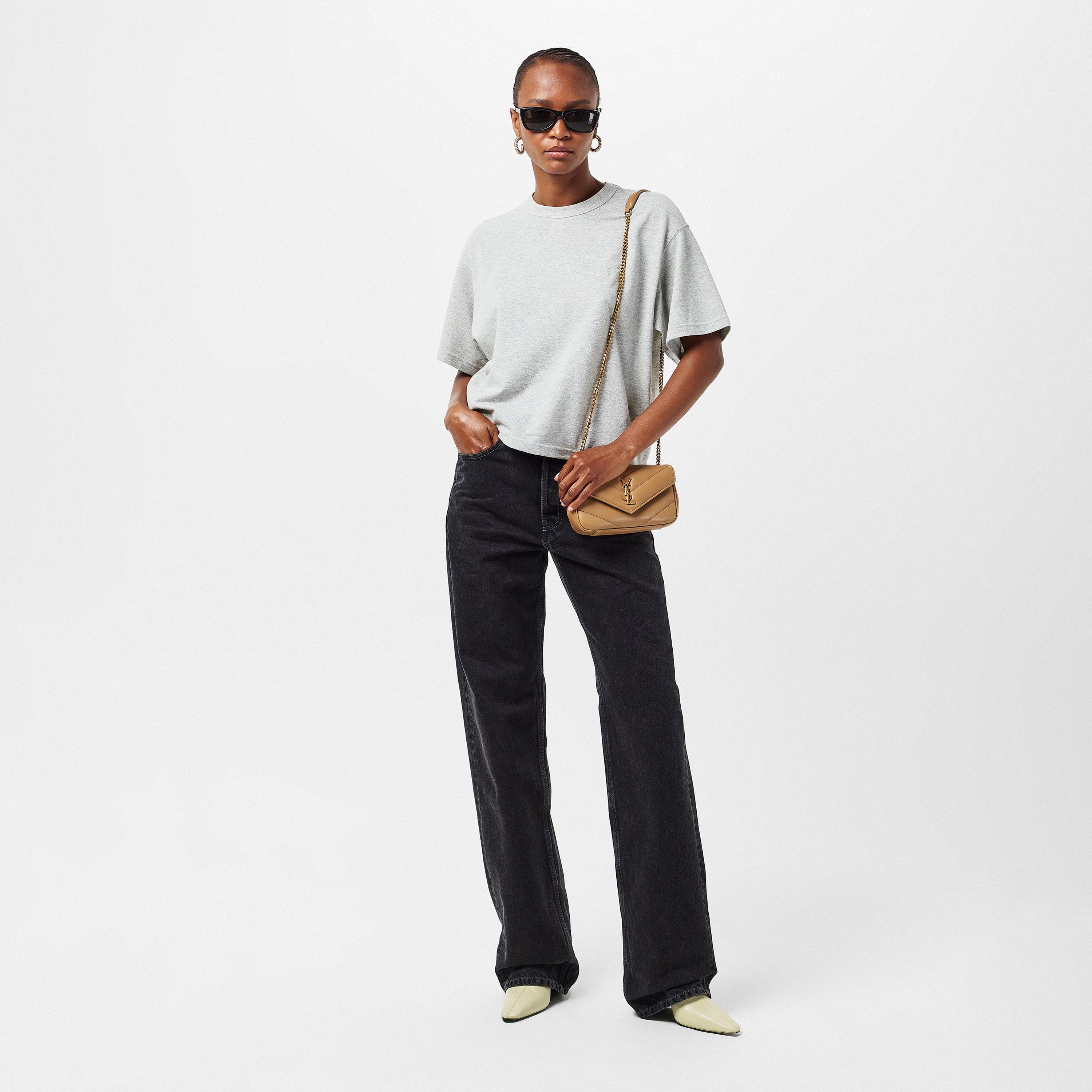 Stonish Beige - Saint Laurent - Women's Heeled Ankle Boots - 6