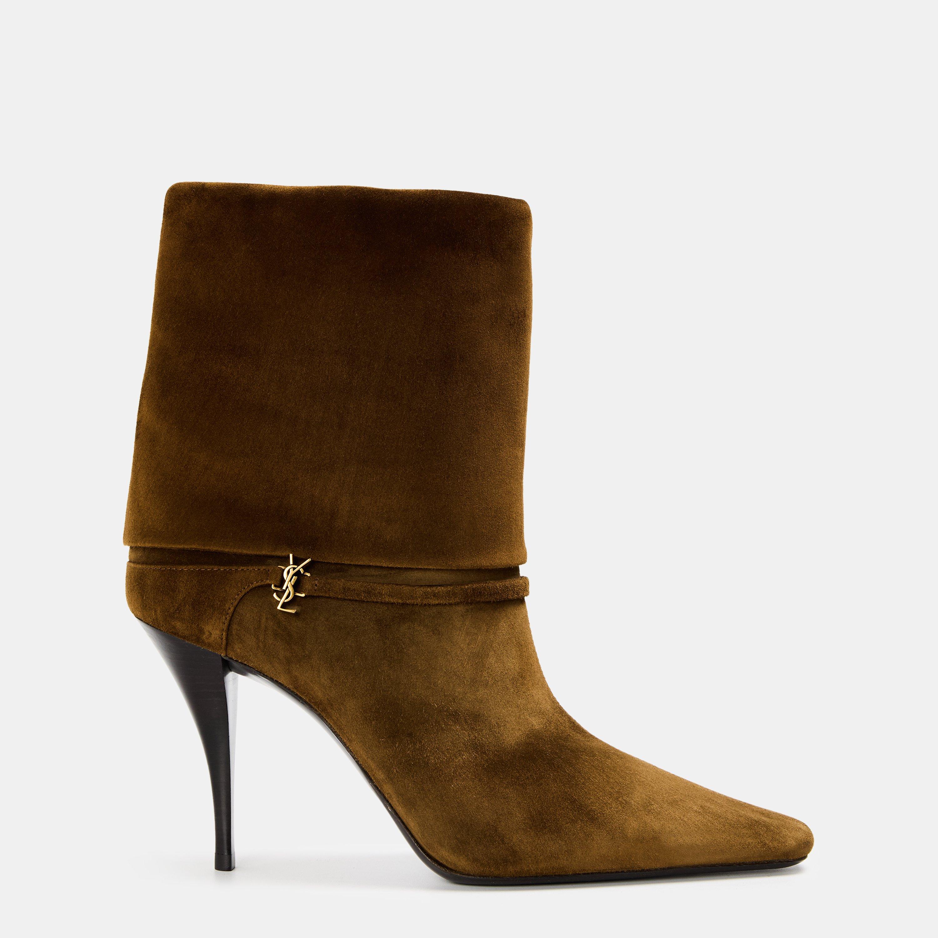 Land - Saint Laurent - Niki Booties in Suede - 1