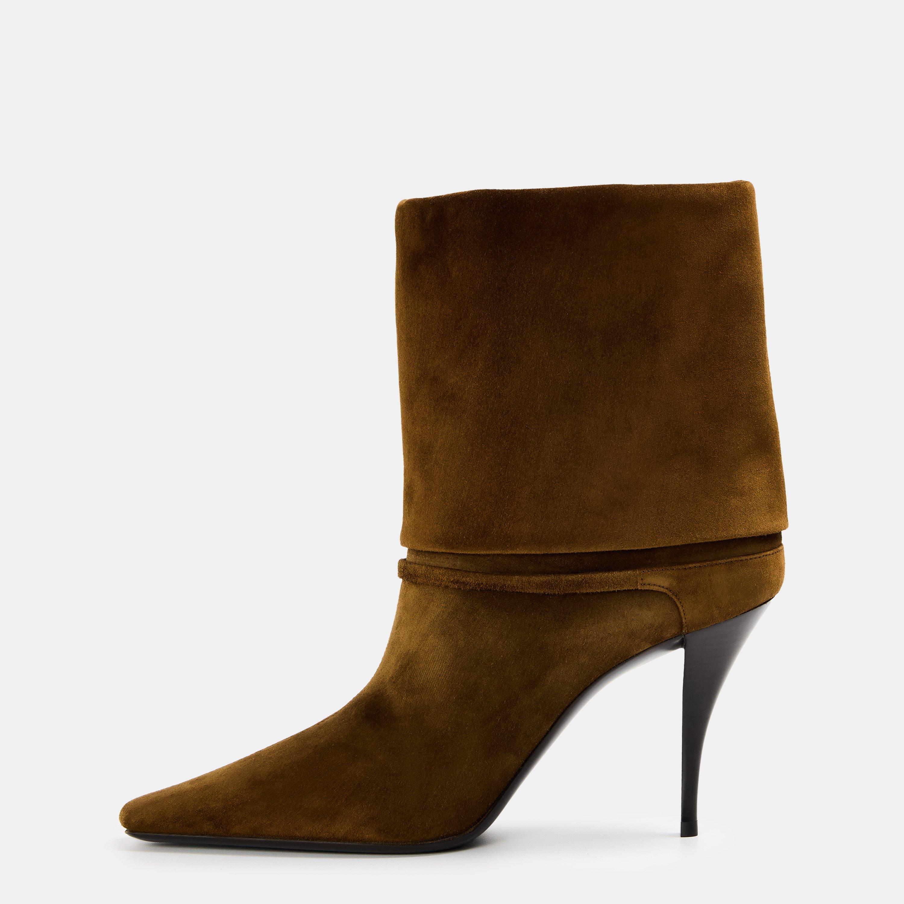 Land - Saint Laurent - Women's Heeled Ankle Boots - 2