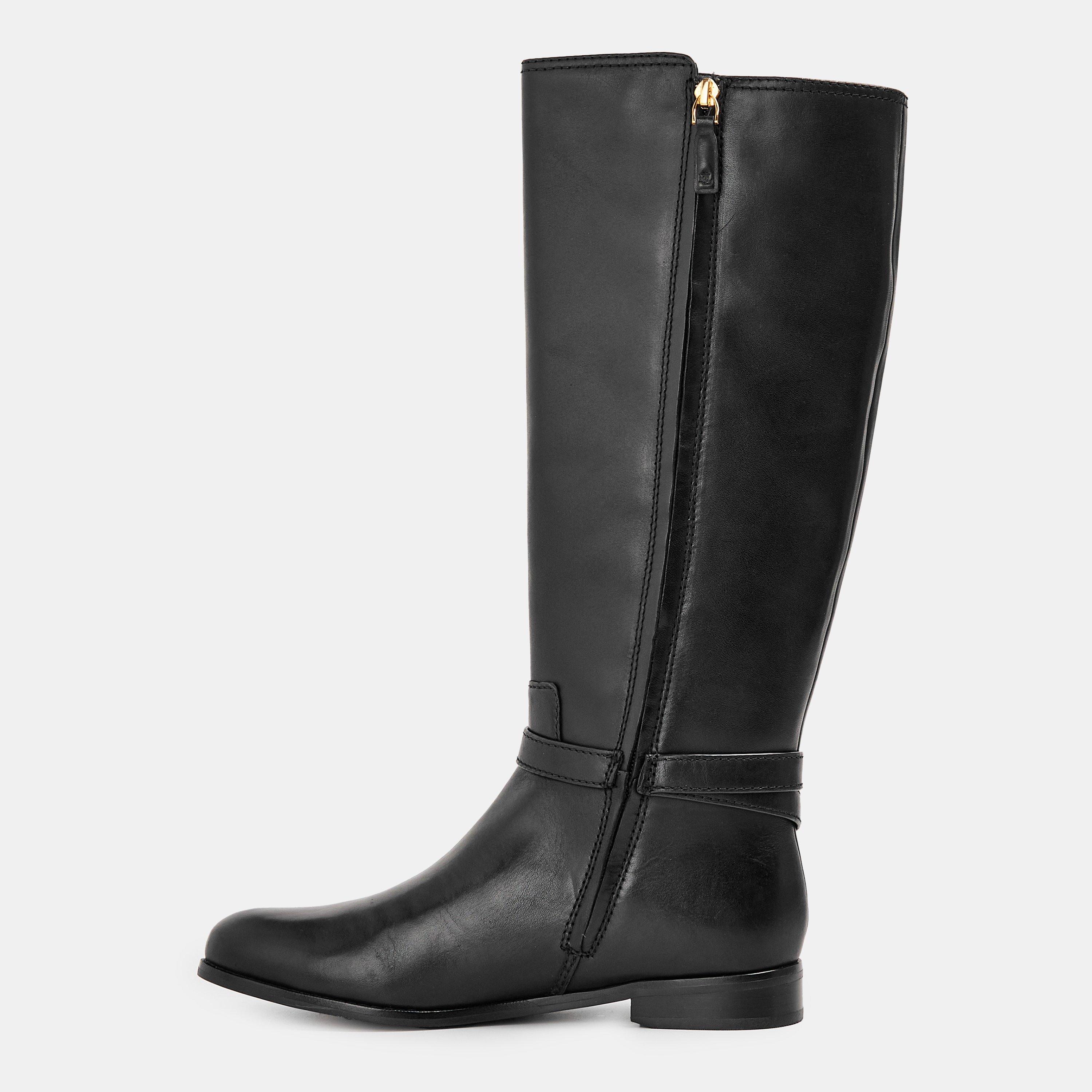 Black - Lauren by Ralph Lauren - Women's Brook Knee High Boots - 2