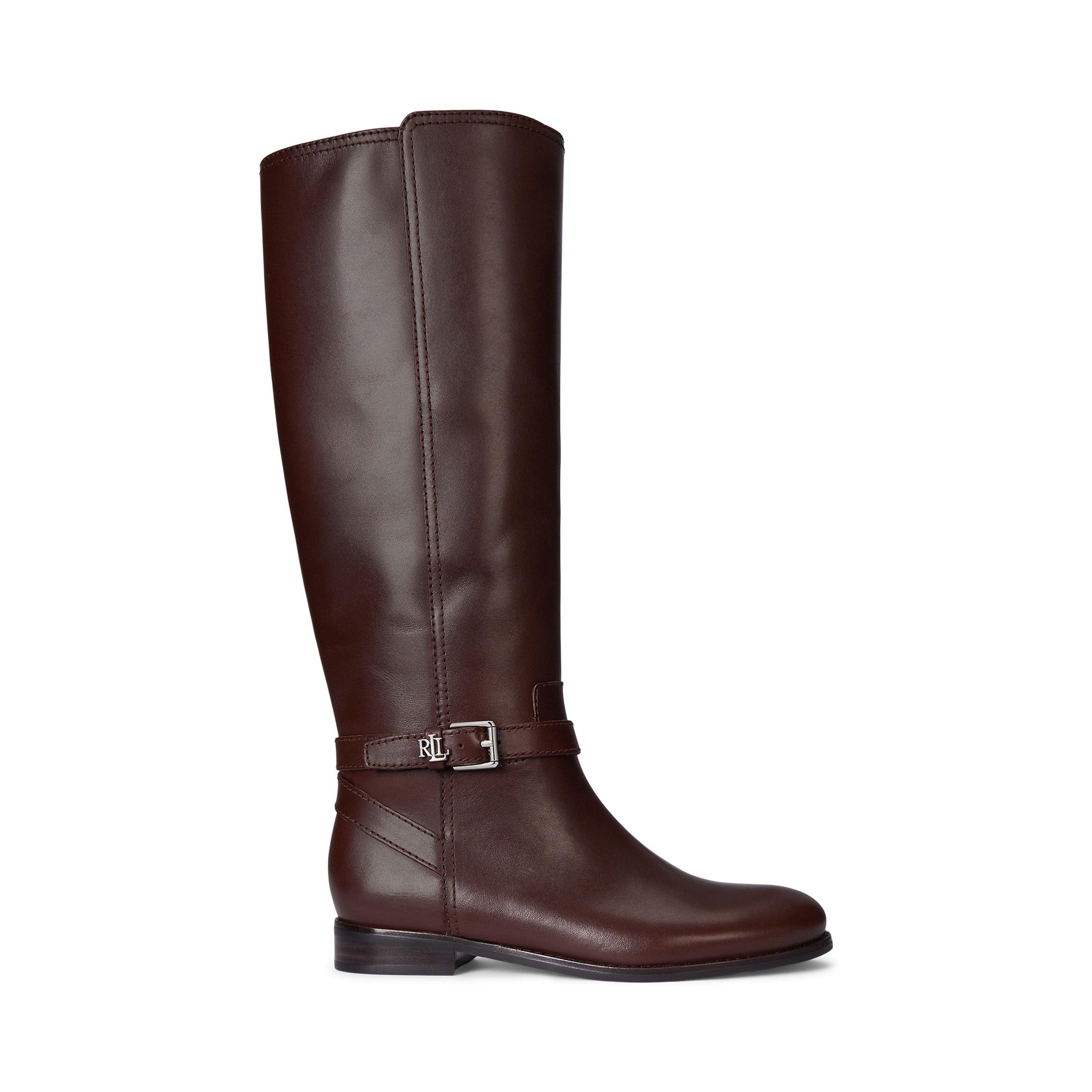 Lauren By Ralph Lauren Women's Brook Knee High Boots - Dark Hickory - 5 (38)