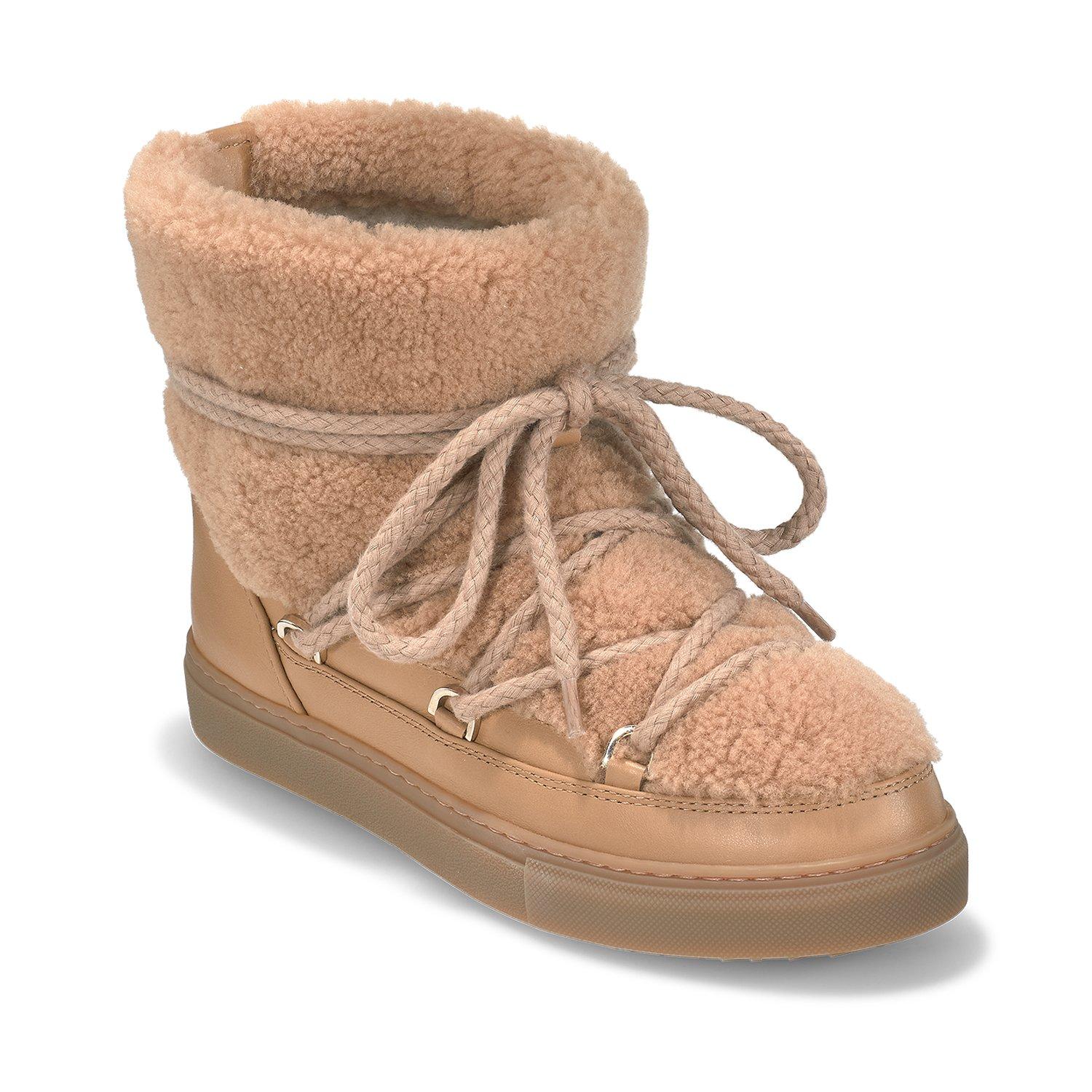 Beige - Inuikii - Women's Curly High Snug Boots - 2
