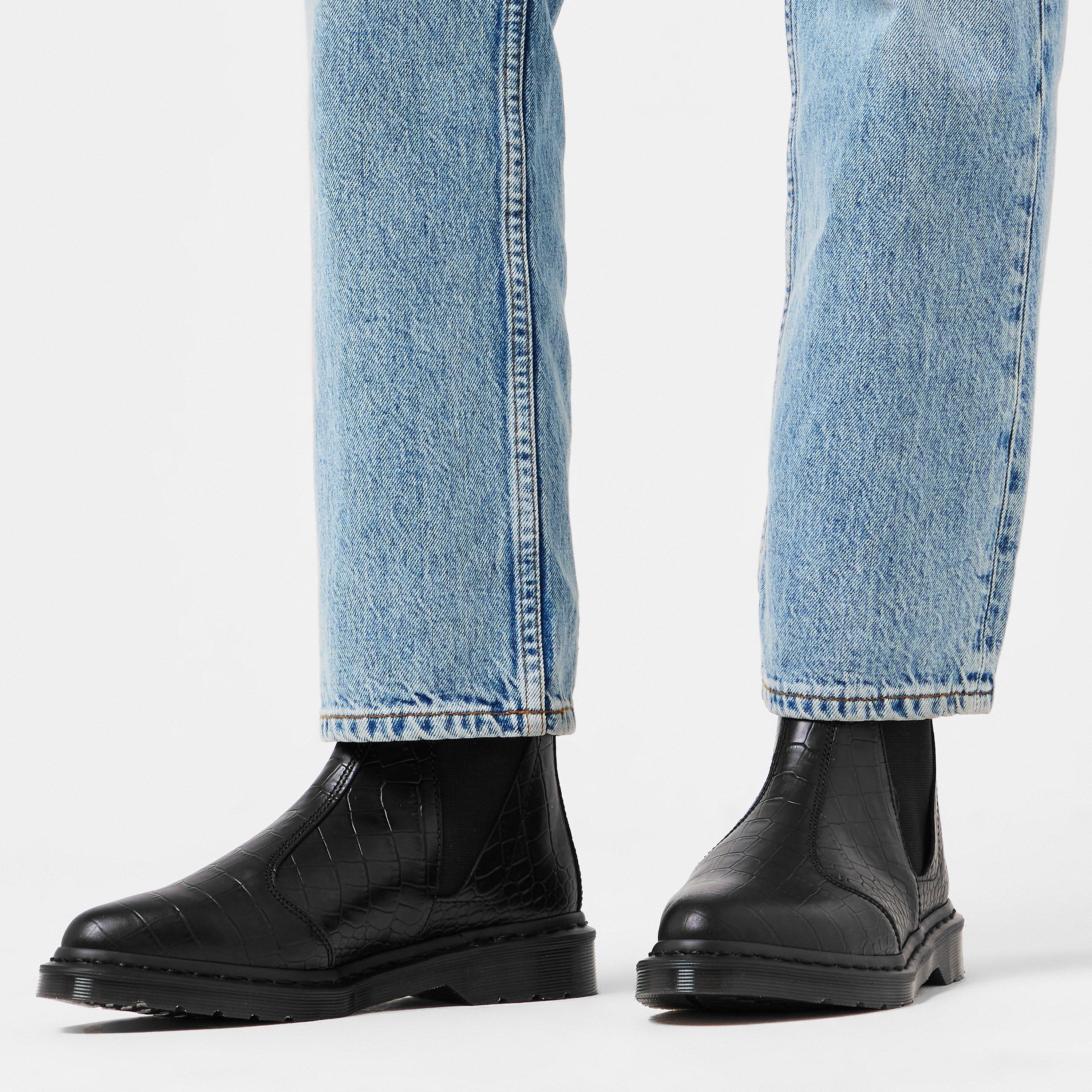 Black Croco - Dr Martens - Bianca Chelsea Boots - 3