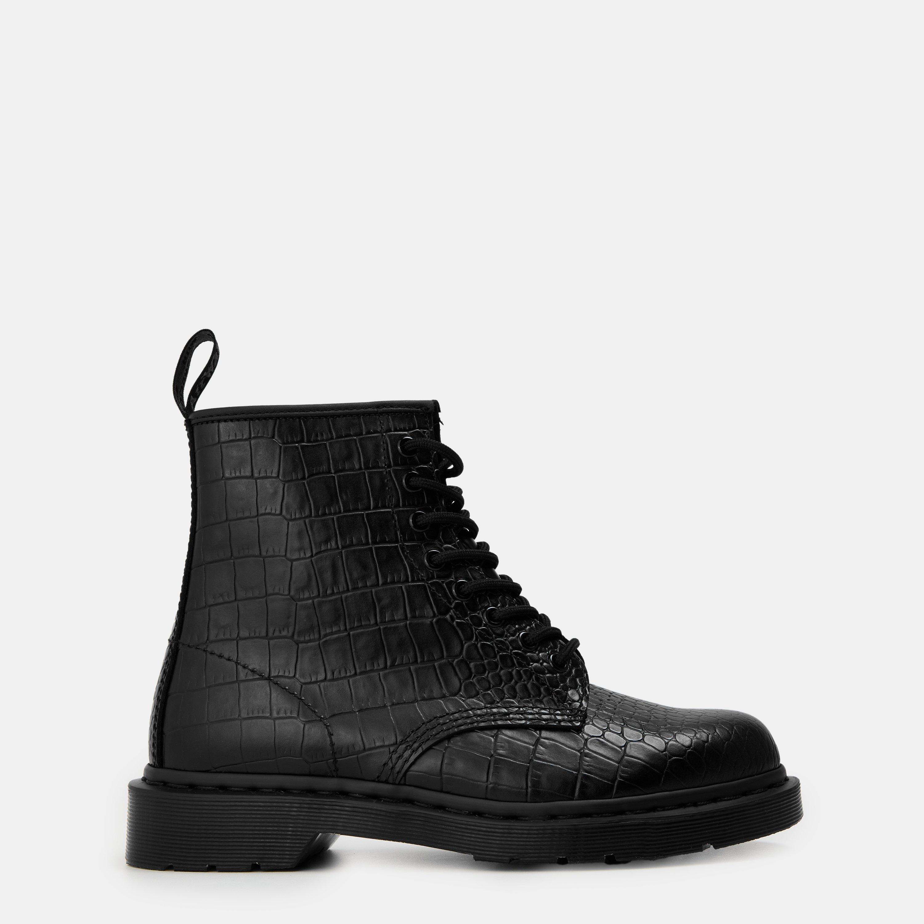 Dr Martens Women's 1460 Croc Emboss Boot - Black Croco - 5 (38)