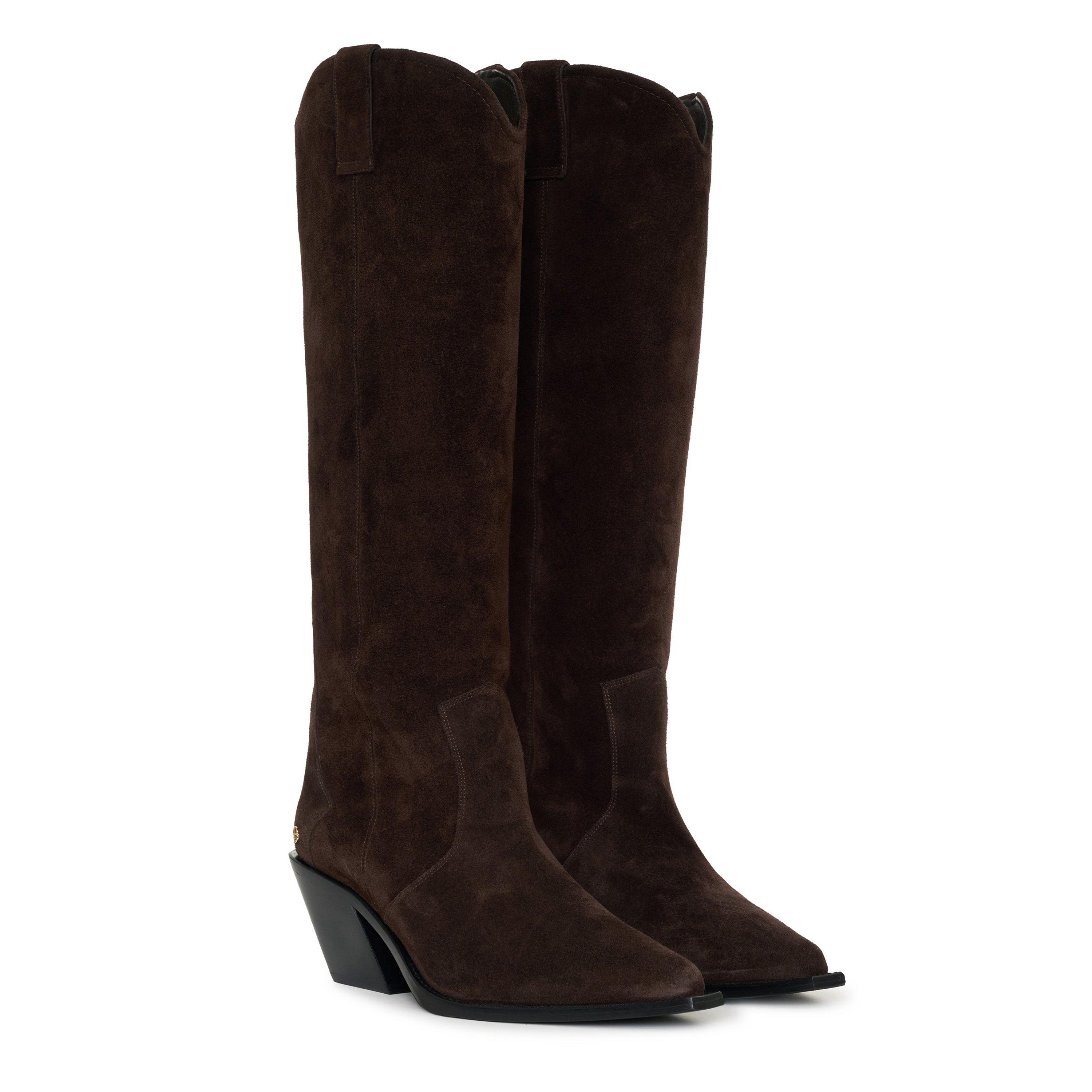 Dark Brown - Anine Bing - Womens Tall Tania Boots - 2