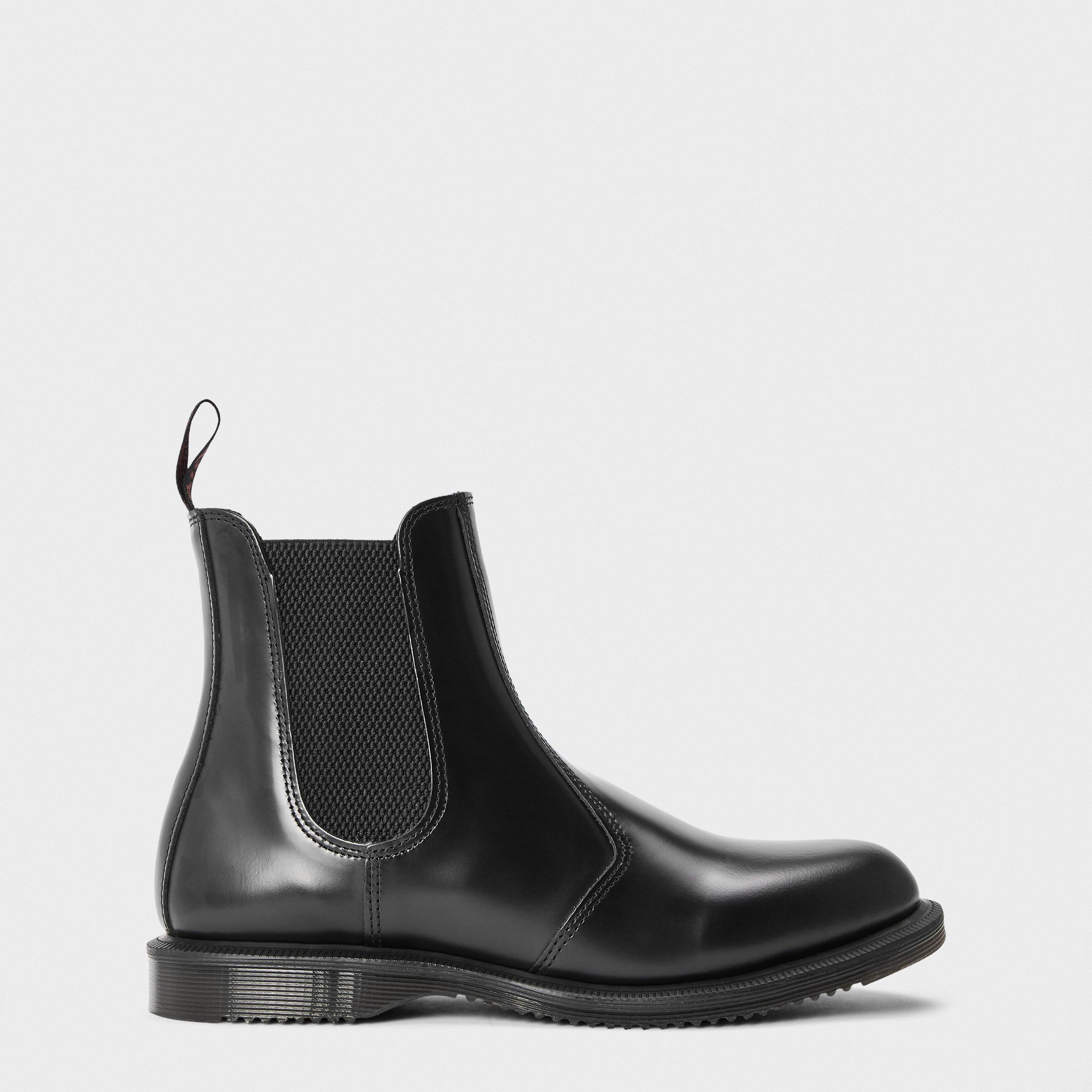 Black Polished - Dr Martens - Flora Chelsea Boots - 1