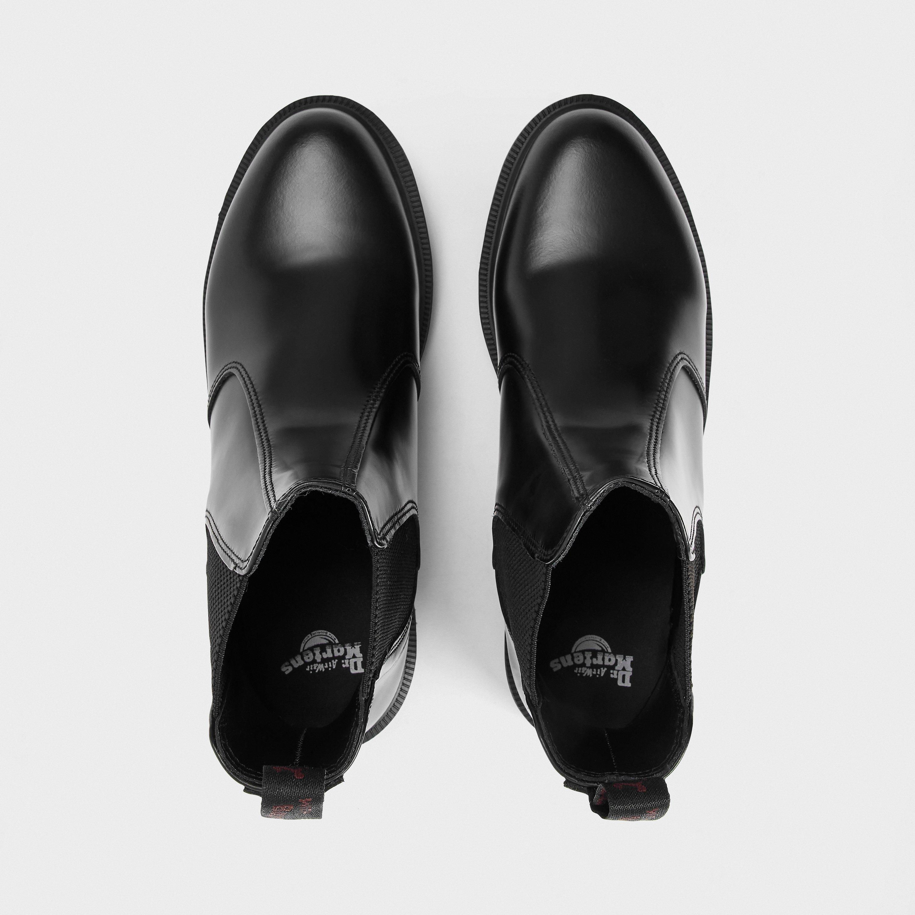 Black Polished - Dr Martens - Flora Chelsea Boots - 5