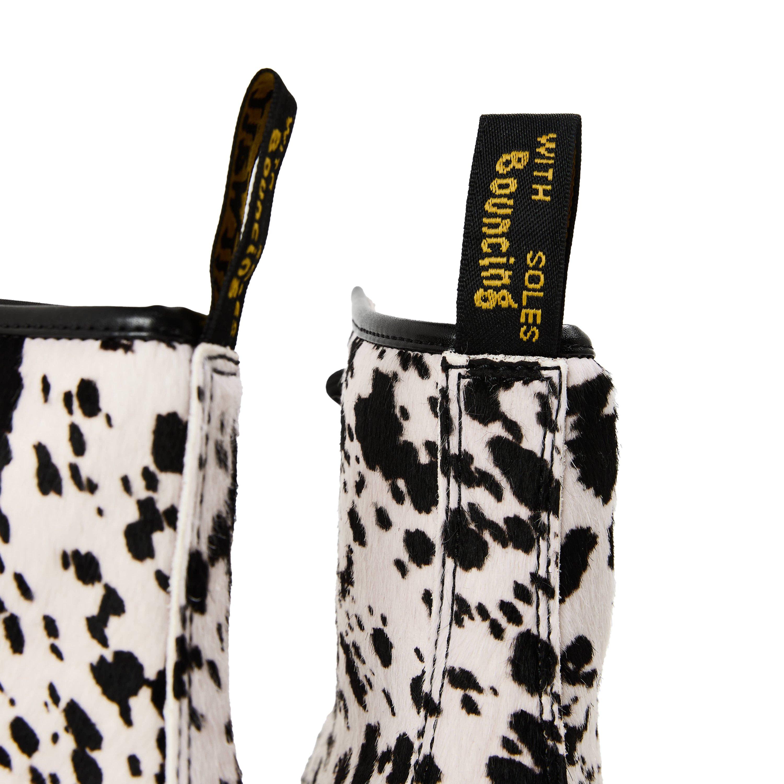 BlkWhte An Prnt - Dr Martens - 1460 Bex Dalmatian Hair On Leather Boots - 3