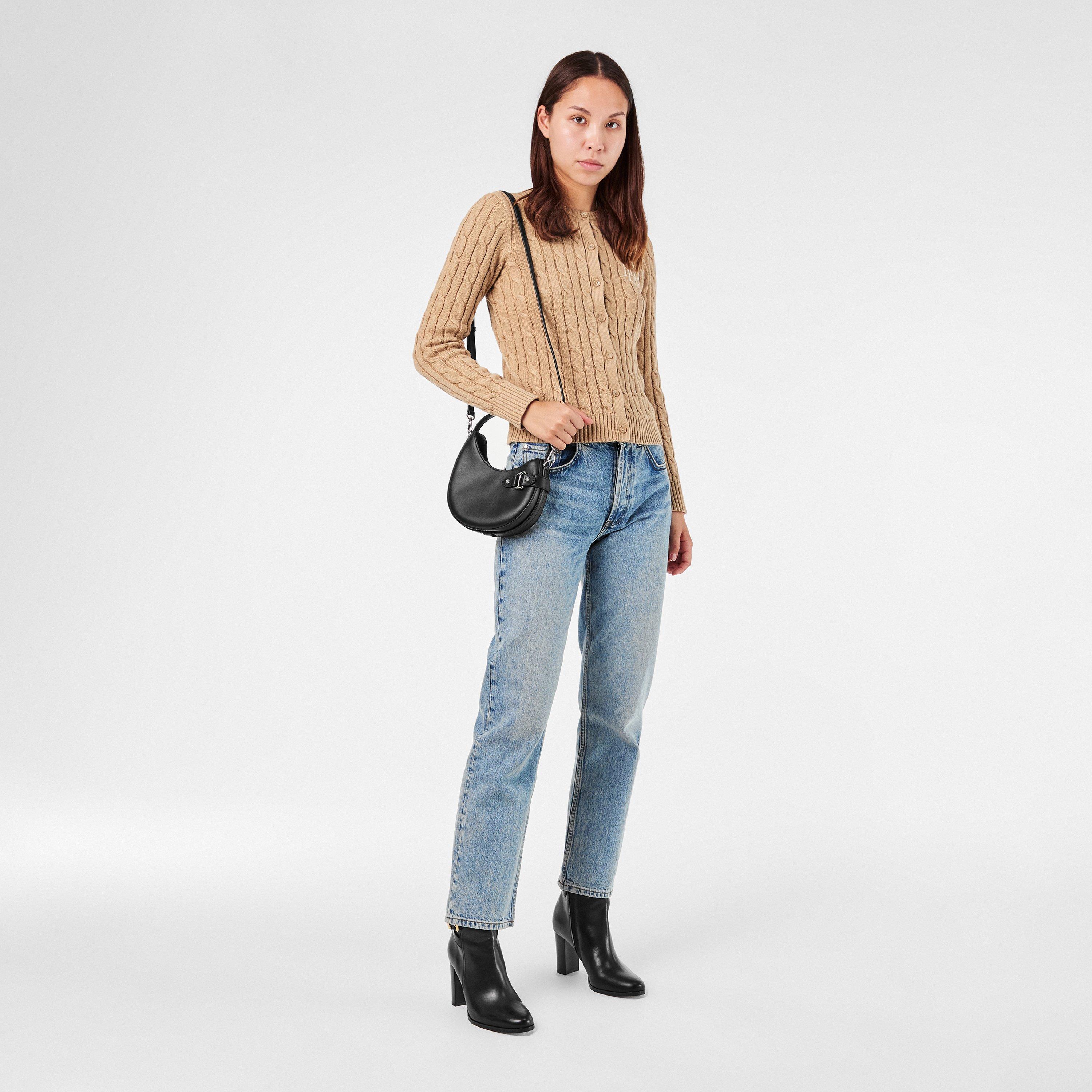 Black - Lauren by Ralph Lauren - Women's Real Leather Ankle Heeled Boots - 6