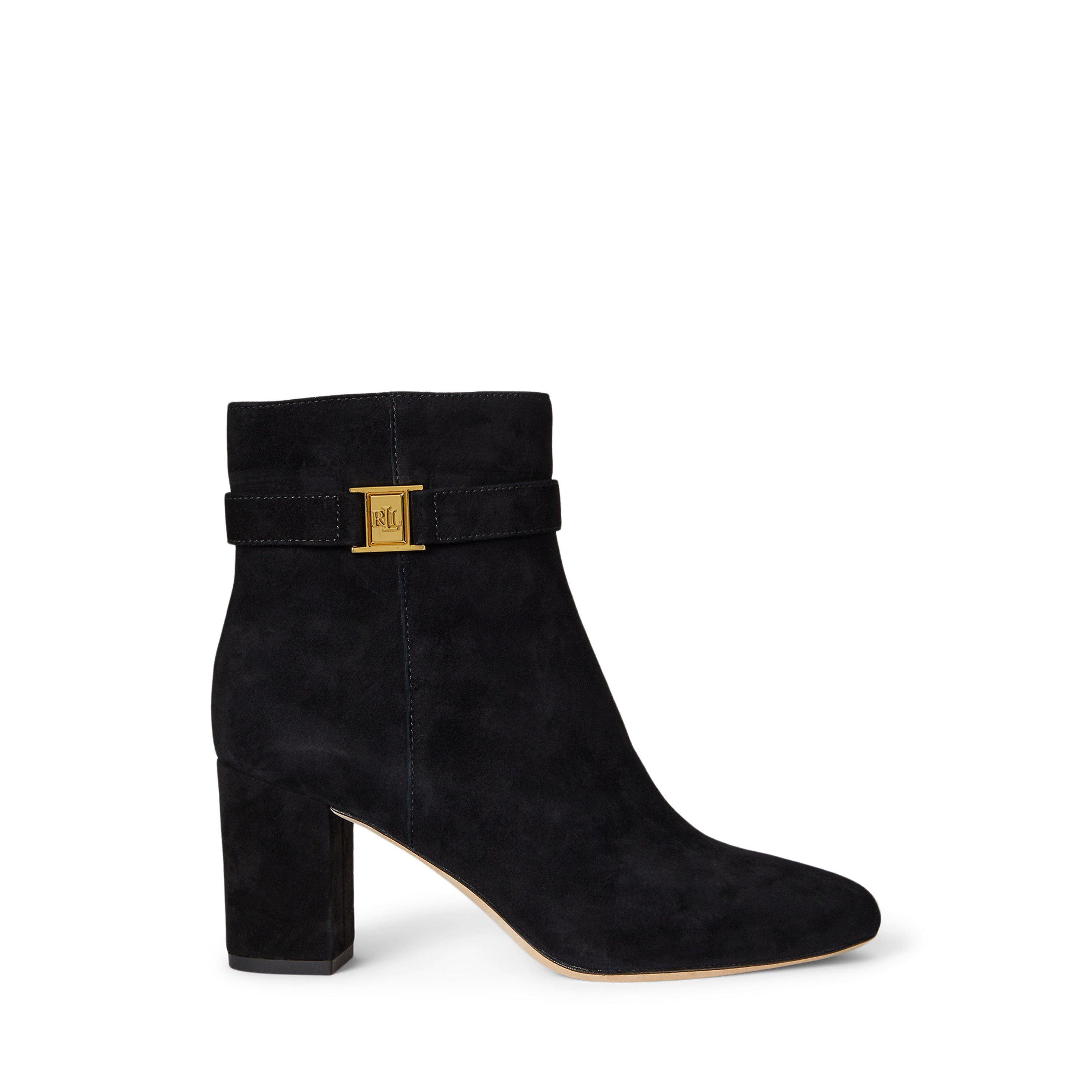 Black - Lauren by Ralph Lauren - Women's Kellie Ankle Heeled Boot - 1