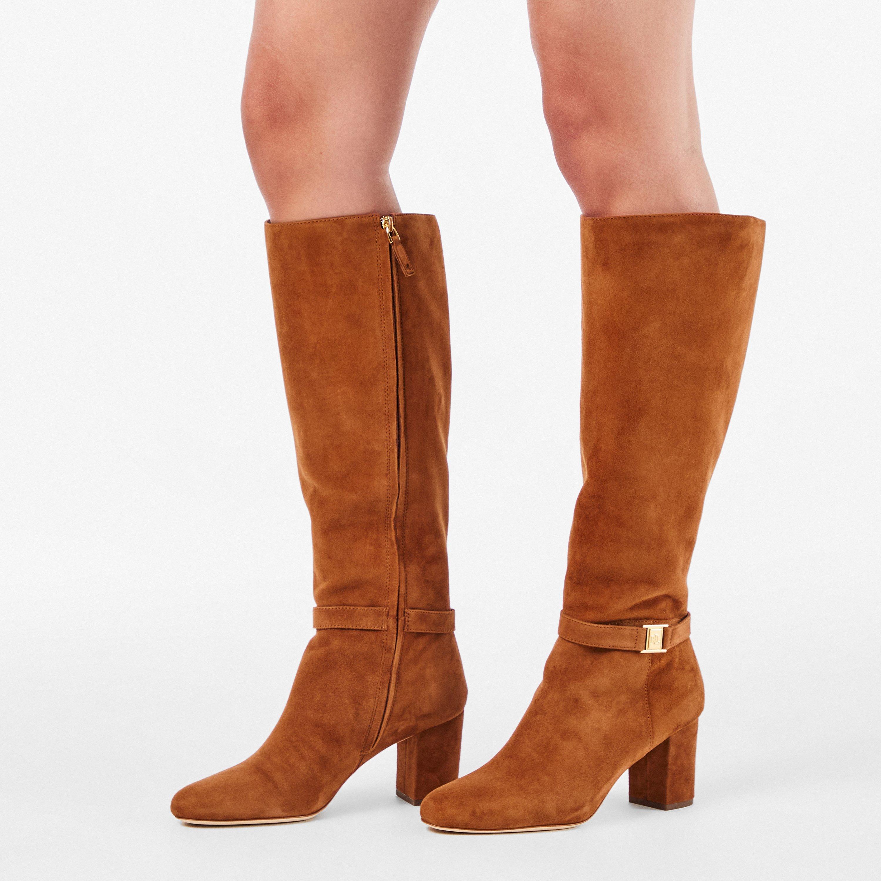 Lauren Tan - Lauren by Ralph Lauren - Women's Real Leather Kellie Knee High Boots - 3