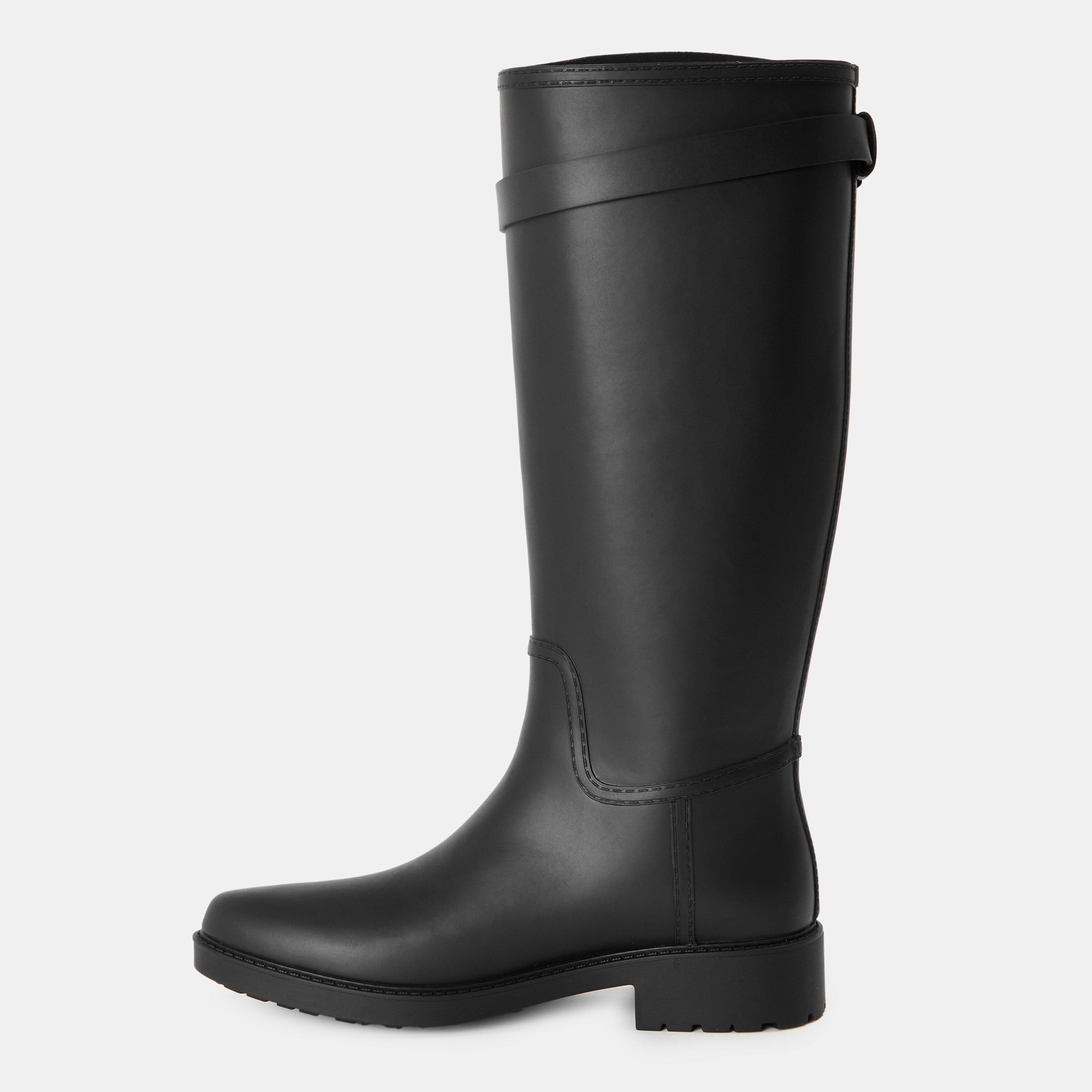 Black - Lauren by Ralph Lauren - Women's Real Leather Portiah Wellies - 2