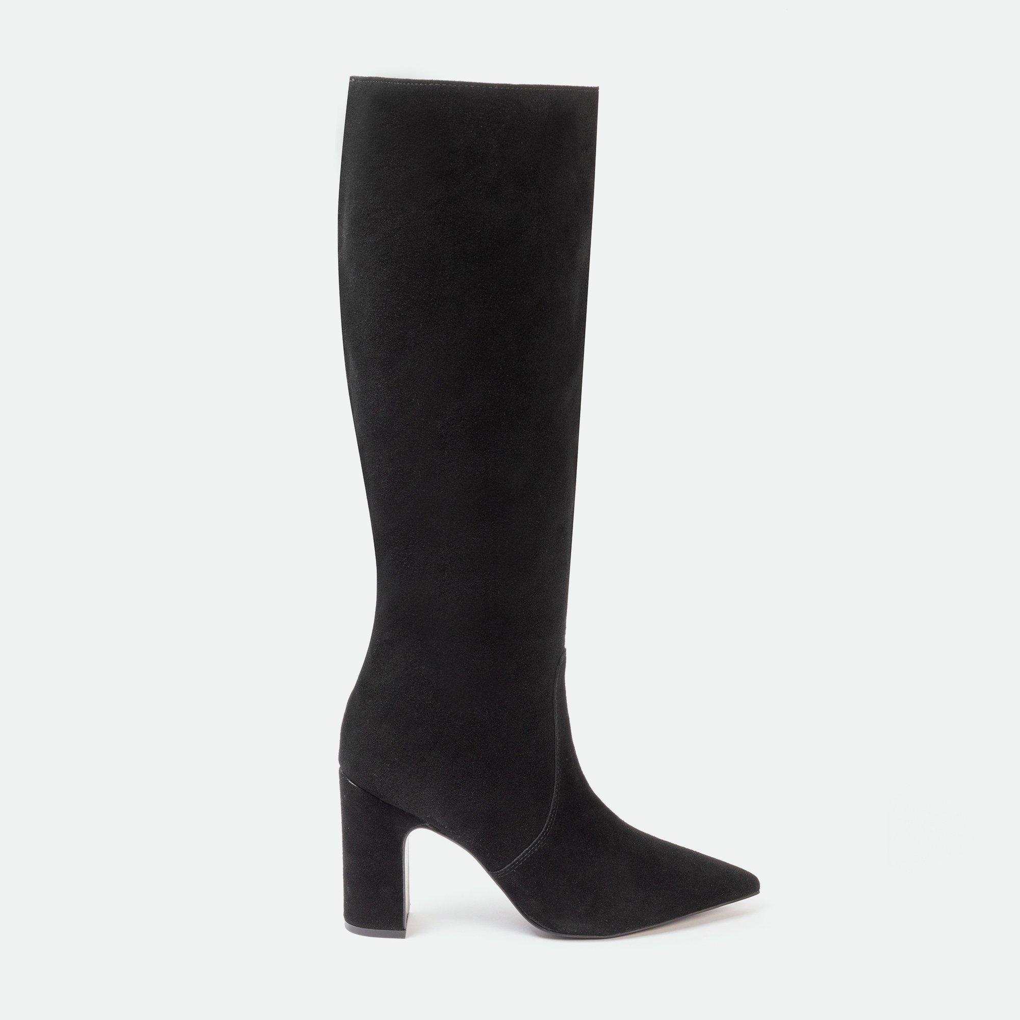 Black - I Saw It First - Knee-High Suede Boots Woman - 1