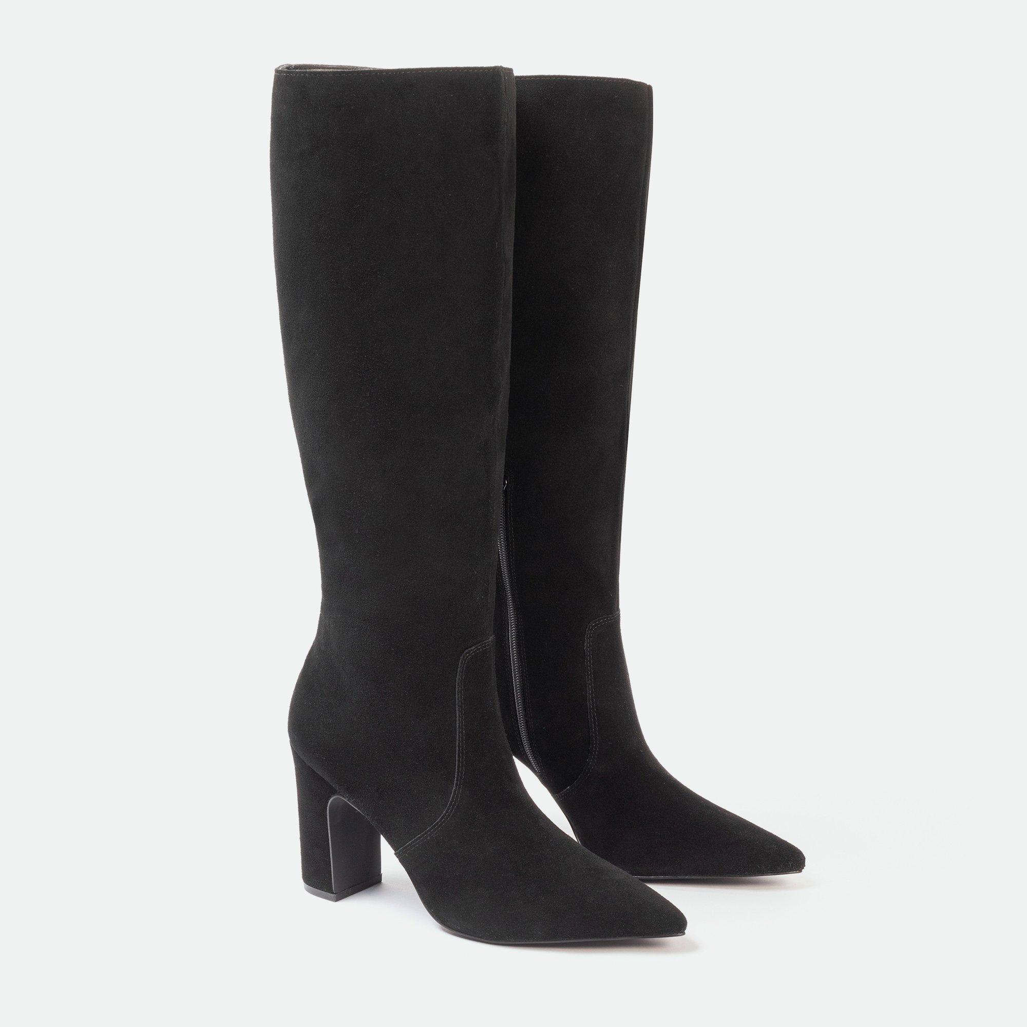 Black - I Saw It First - Saw It First Knee-High Suede Boots Woman - 3