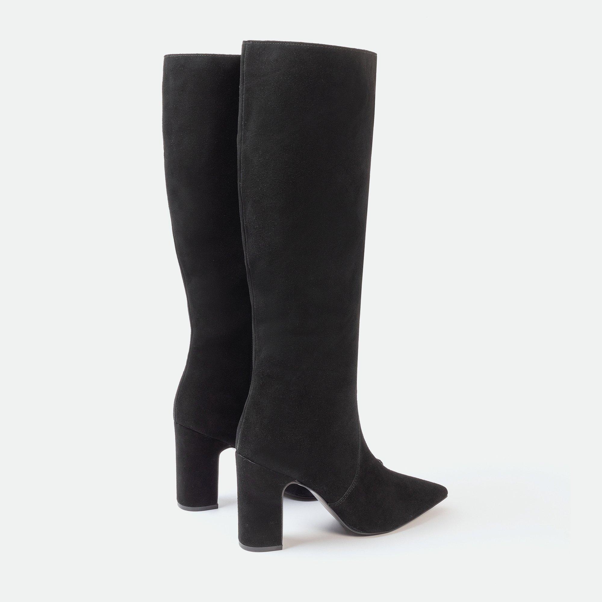 Black - I Saw It First - Saw It First Knee-High Suede Boots Woman - 4