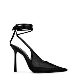 Saint Laurent Oxalis Slingback Pumps In Mesh.