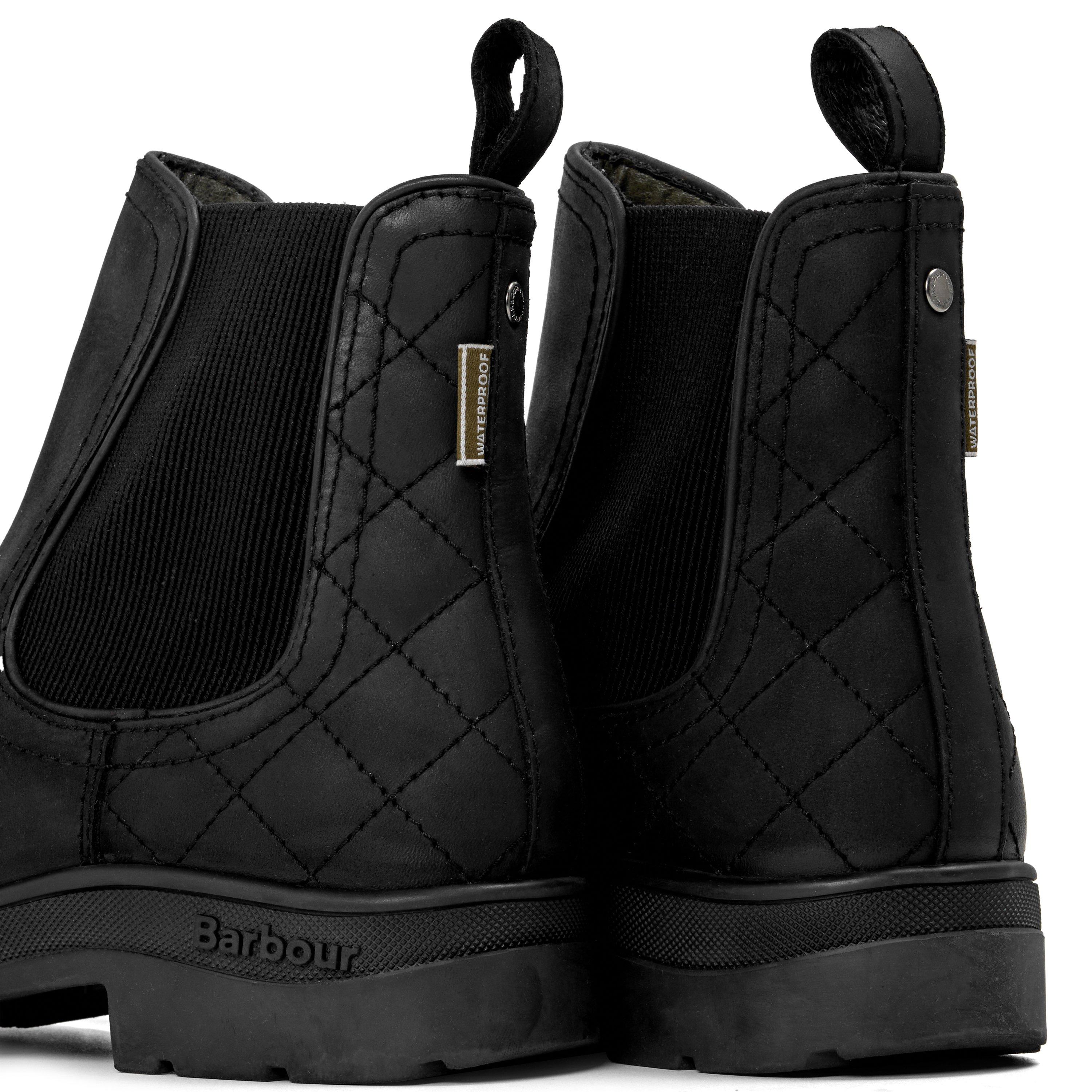 Black Nubuck - Barbour - Amble Chelsea Boots - 3