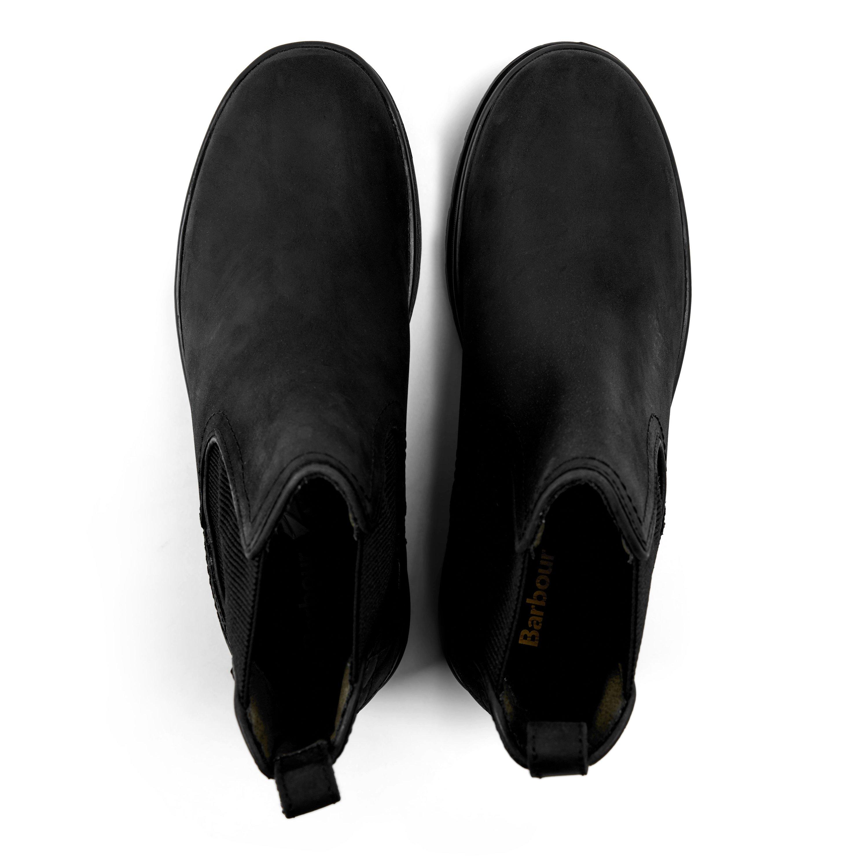 Black Nubuck - Barbour - Amble Chelsea Boots - 4