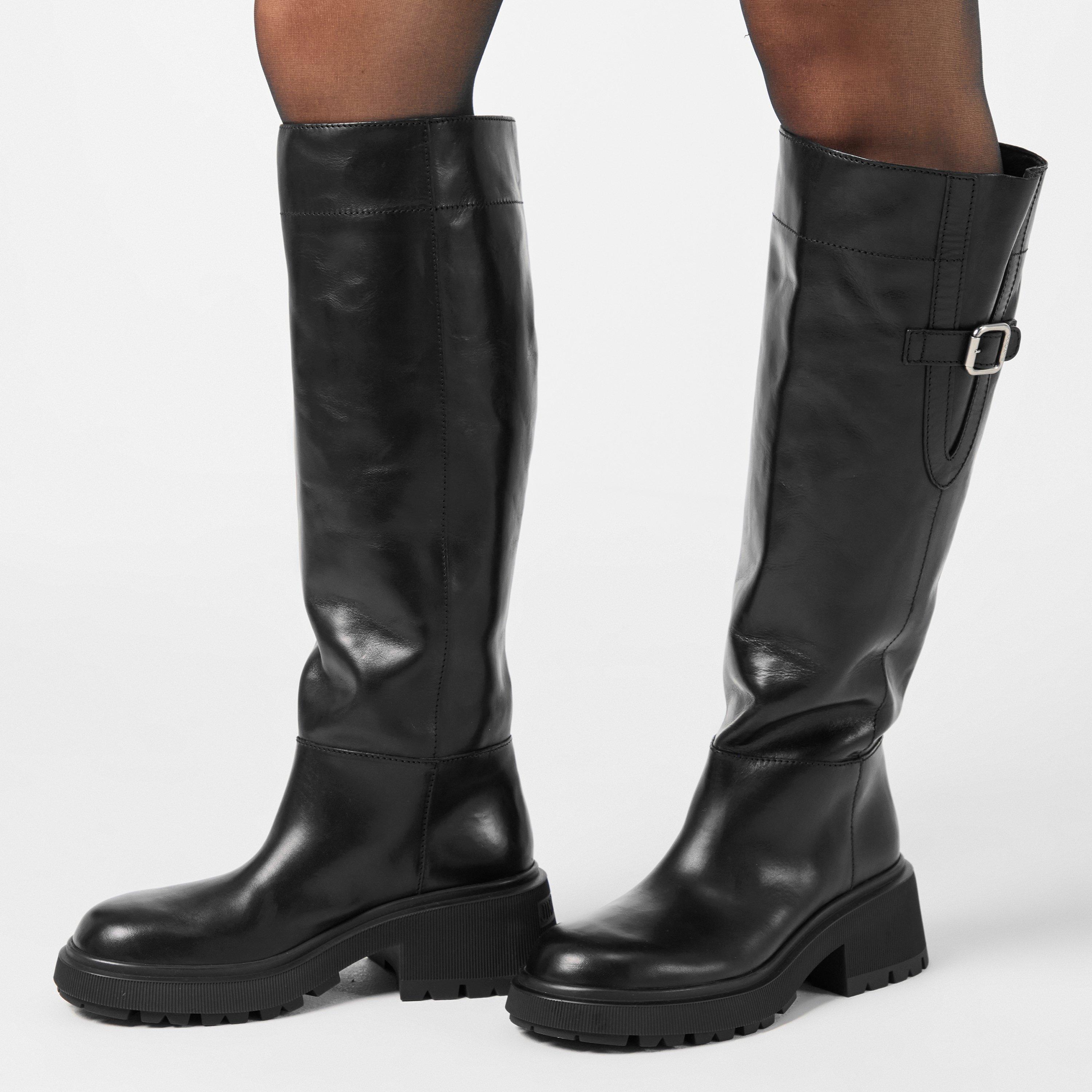 Black/Black - Jimmy Choo - Women's Knee High Boots - 3