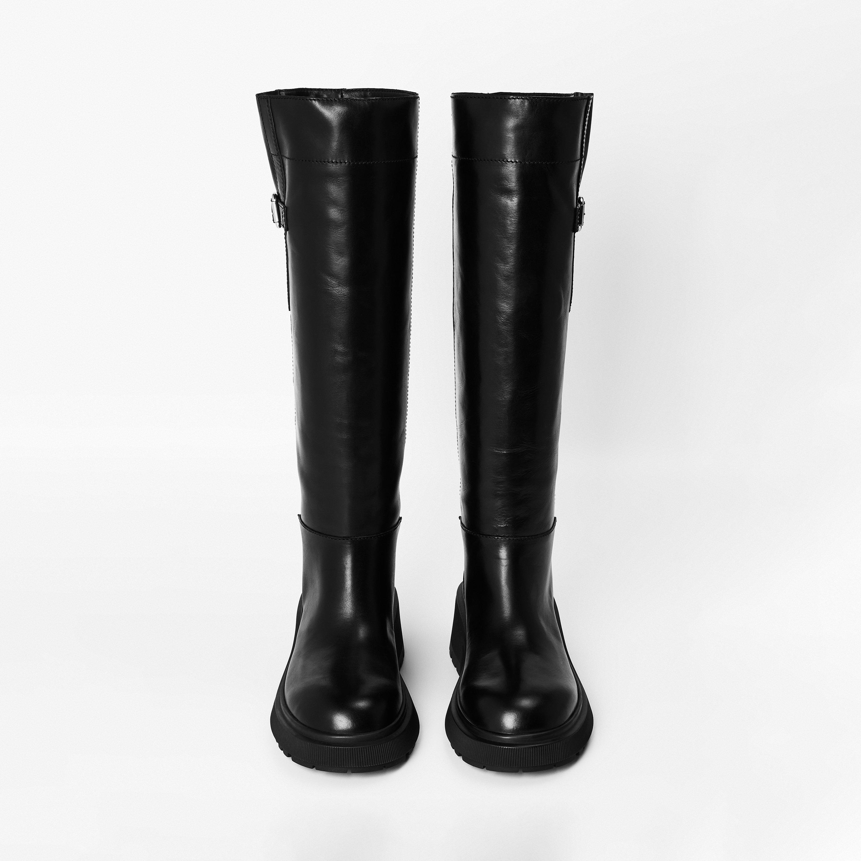 Black/Black - Jimmy Choo - Women's Knee High Boots - 5